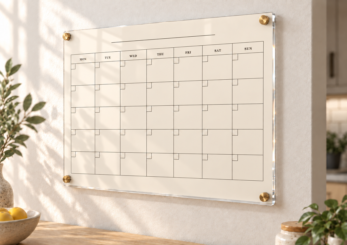 02_-_Beige_Ledger_A3_Acrylic_Wall_Calendar_-_Dry_Erase_-_EP-AC-A3-007_-_649310204823_-_Angled_Side_View.png