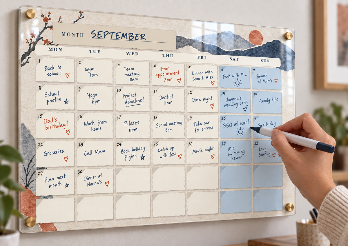 05_-_Washi_Mountains_A3_Acrylic_Wall_Calendar_-_Dry_Erase_-_EP-AC-A3-023_-_649310204984_-_Writing_in_Use.png