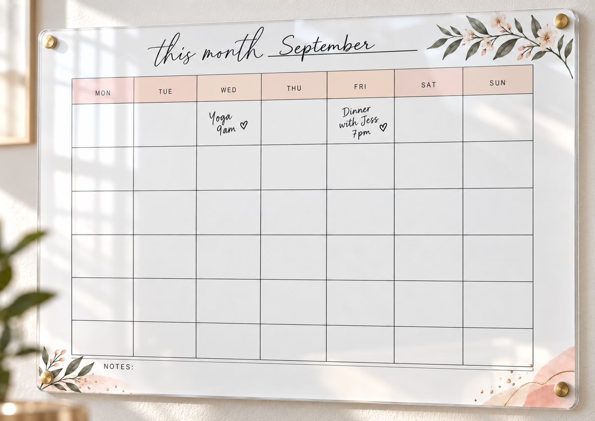 06_-_Peach_Bloom_A3_Acrylic_Wall_Calendar_-_Dry_Erase_-_EP-AC-A3-015_-_649310204908_-_Month_and_Header_Detail.png