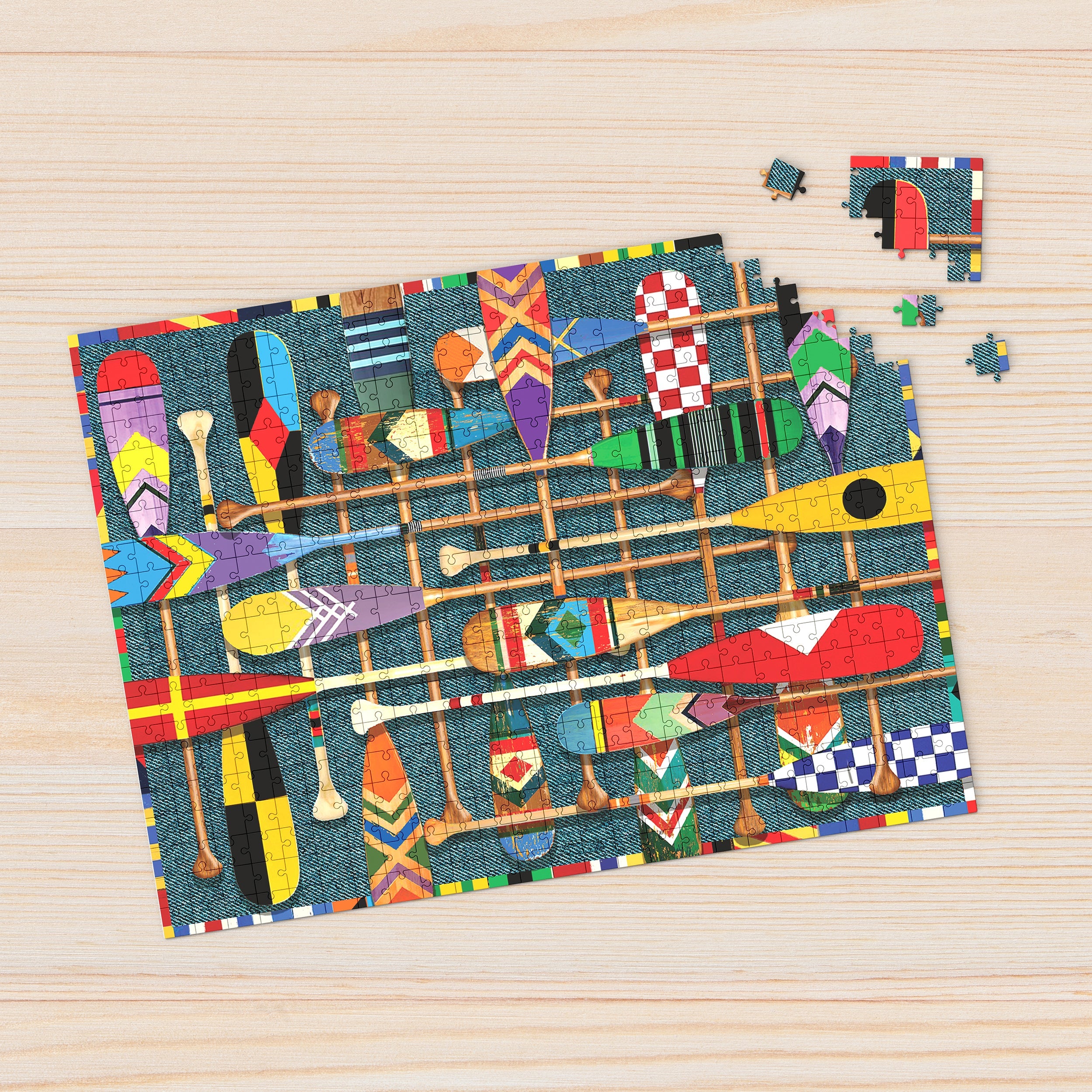 Canoe Paddles 1000 Piece - Jigsaw Puzzle