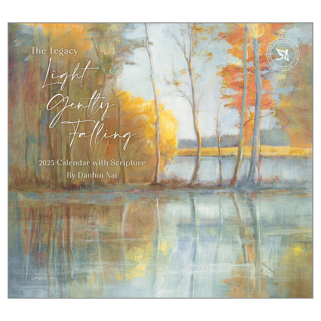 2025 Legacy Light Gently Falling Scripture Deluxe Wall Calendar