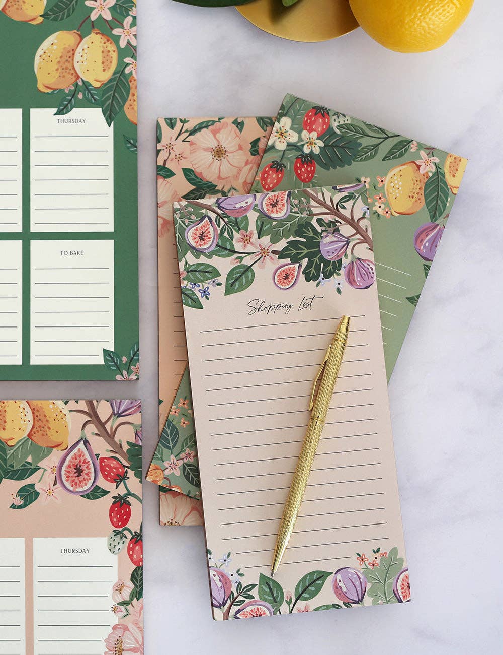 Basket Weave Gold Ballpoint Pen (Boxed)