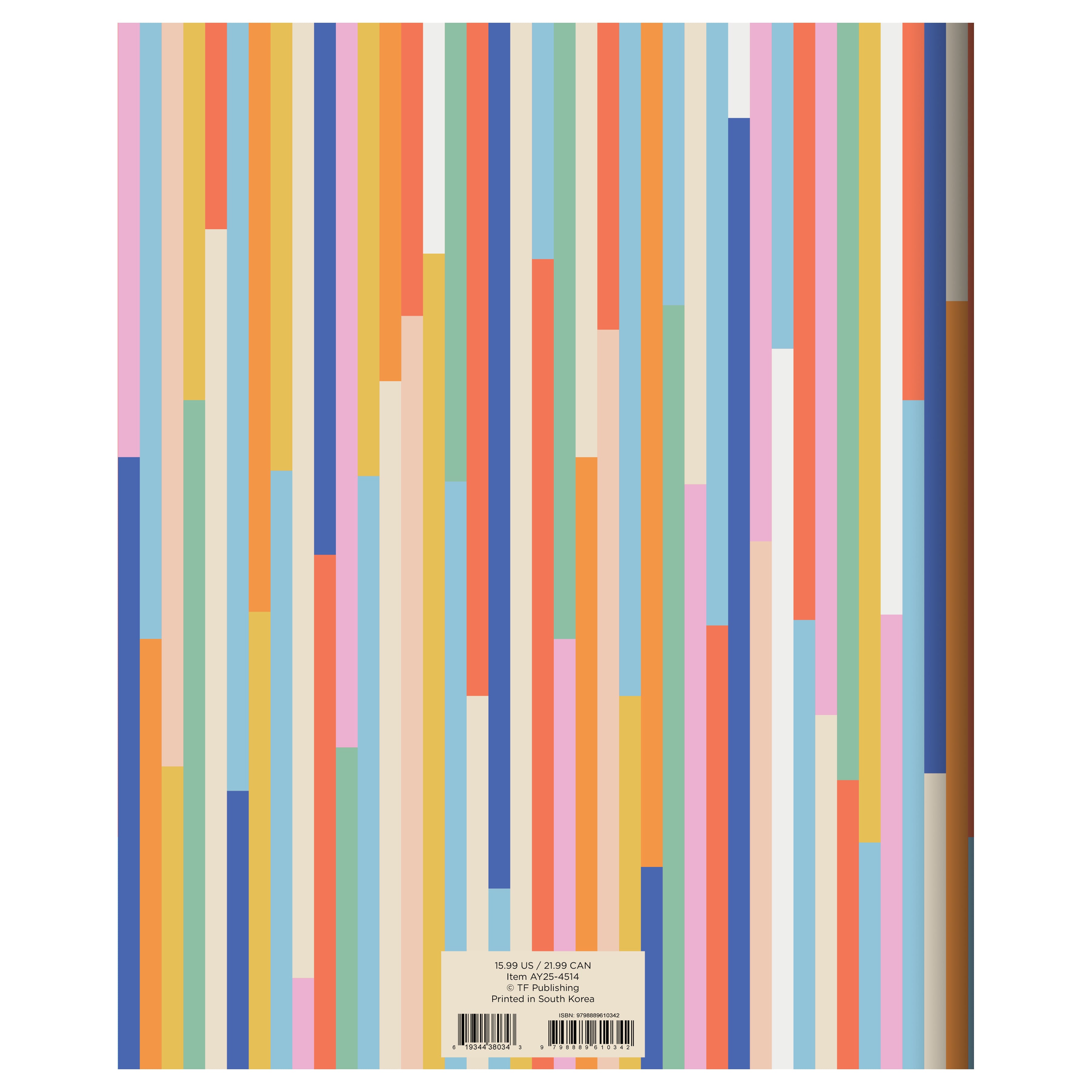 July 2024 - June 2025 So Many Stripes - Large Monthly Academic Year Diary/Planner