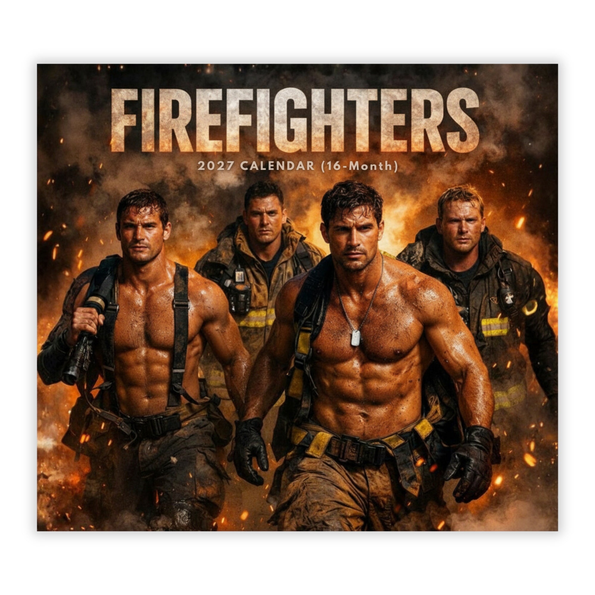 2027 Firefighters - Deluxe Wall Calendar