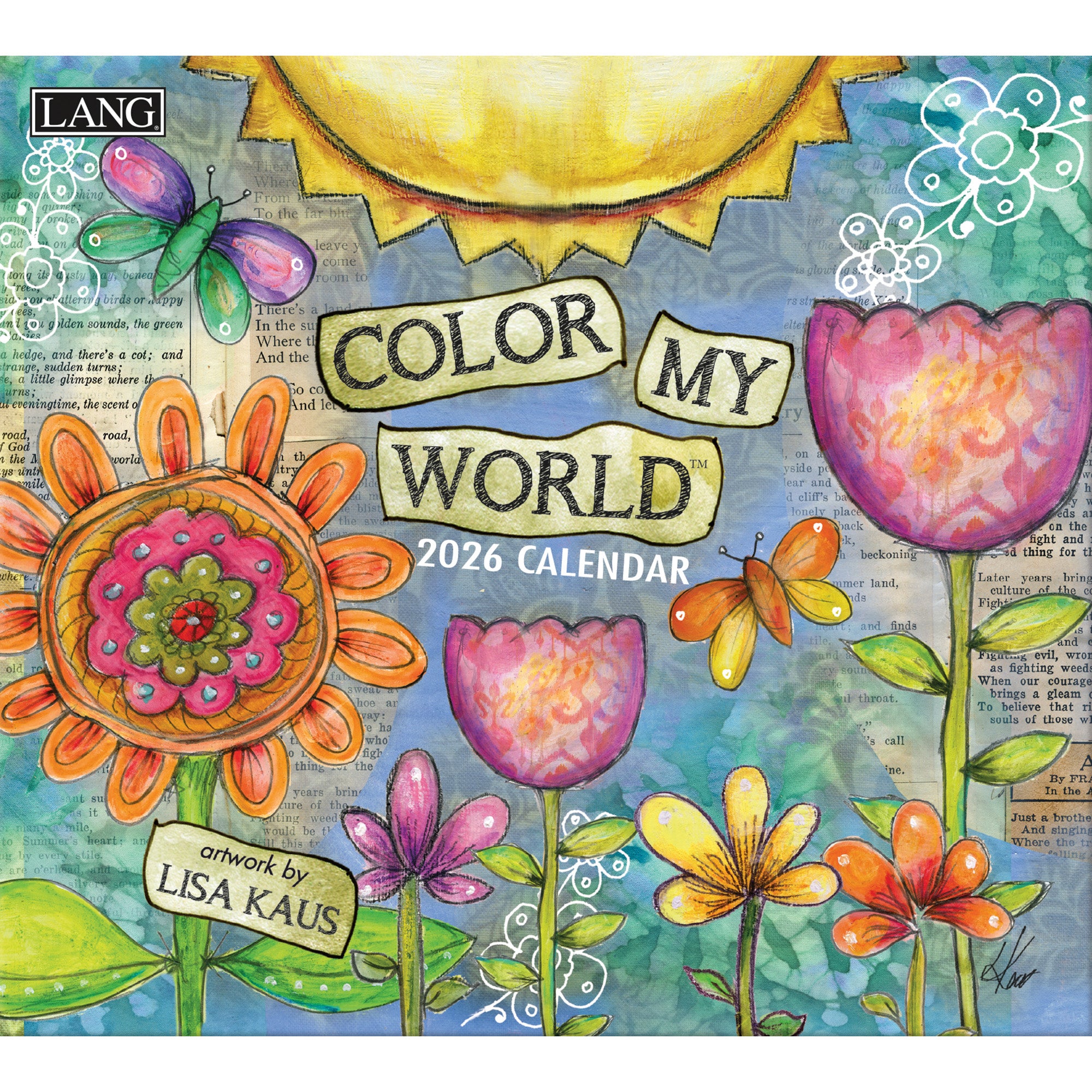 2026 LANG Color My World - Deluxe Wall Calendar