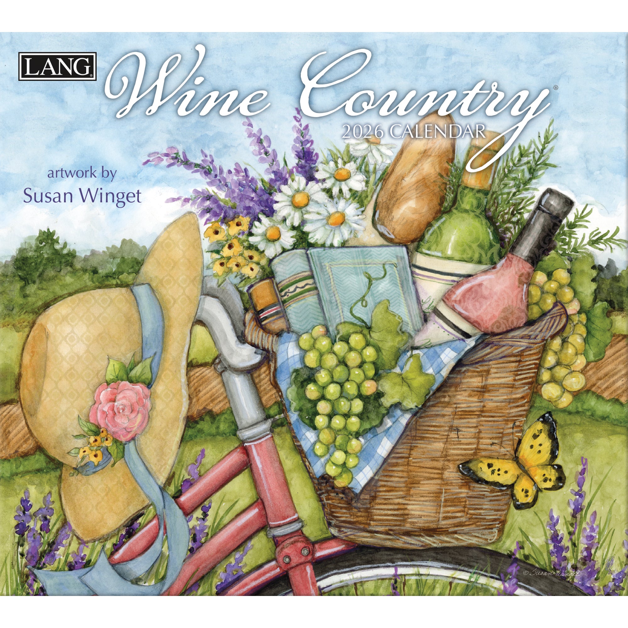 2026 LANG Wine Country - Deluxe Wall Calendar