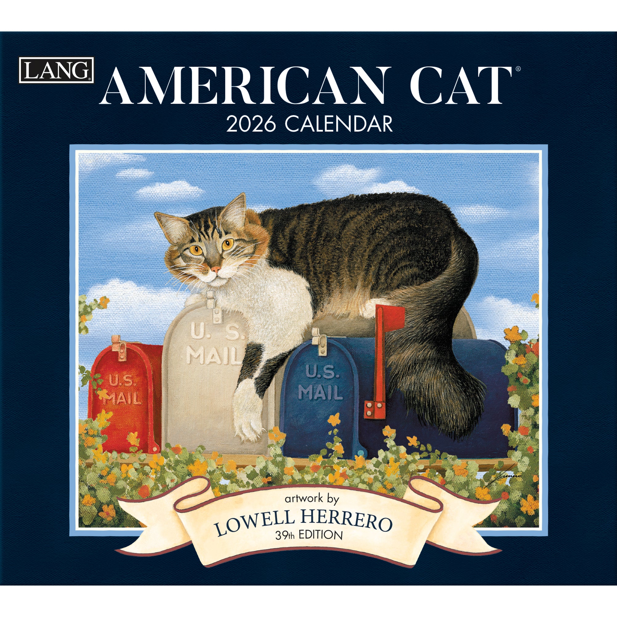 2026 LANG American Cat - Deluxe Wall Calendar