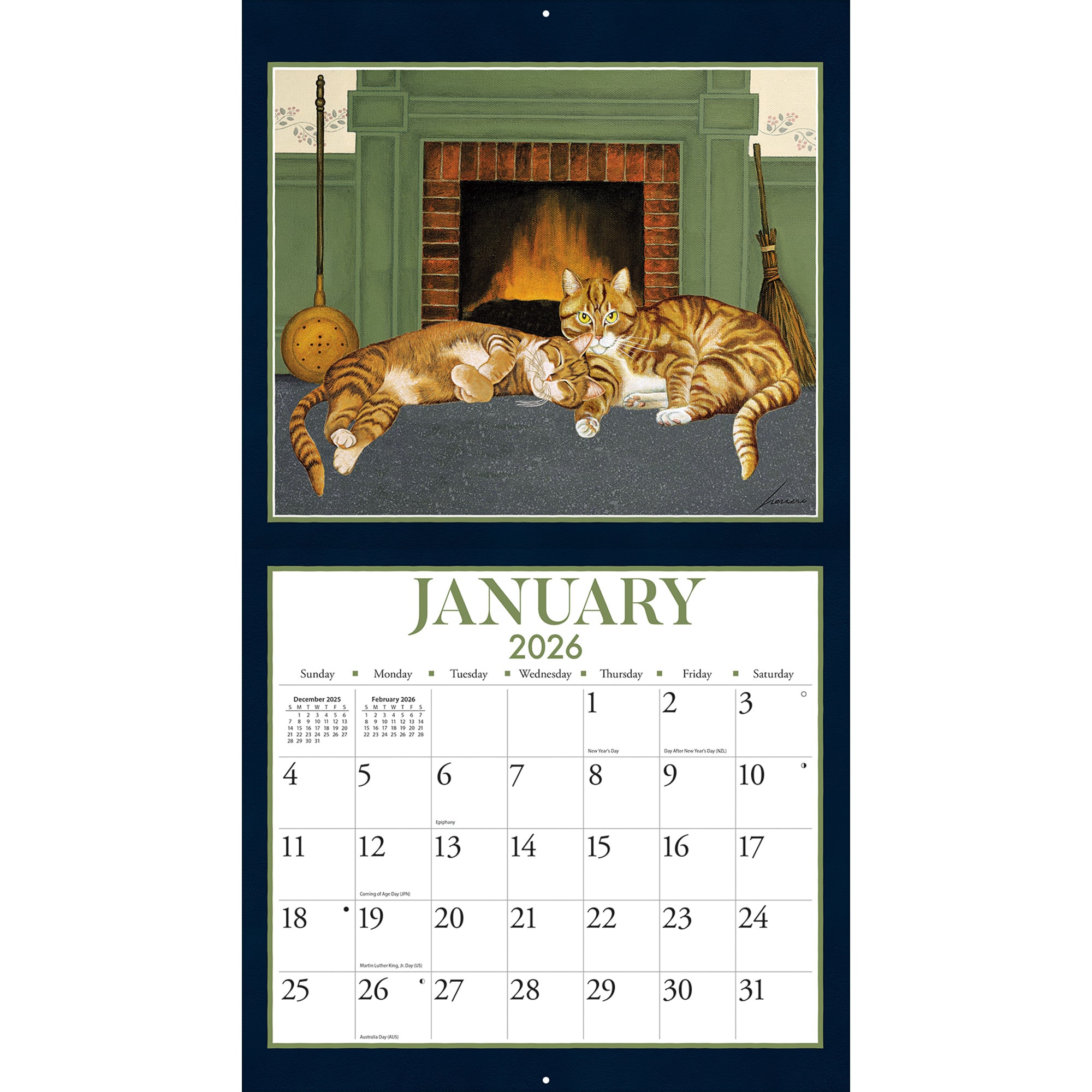 2026 LANG American Cat - Deluxe Wall Calendar