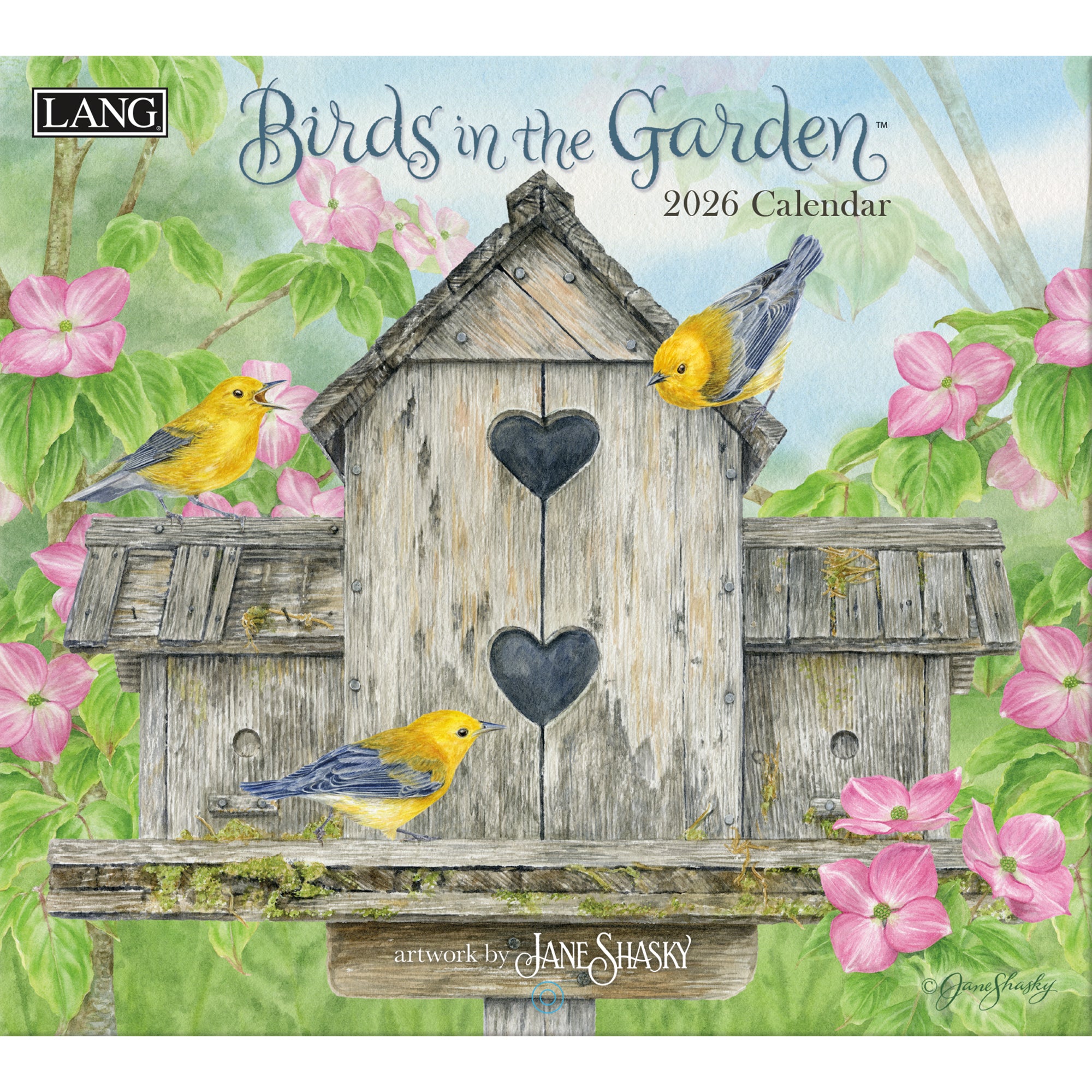 2026 LANG Birds In The Garden - Deluxe Wall Calendar