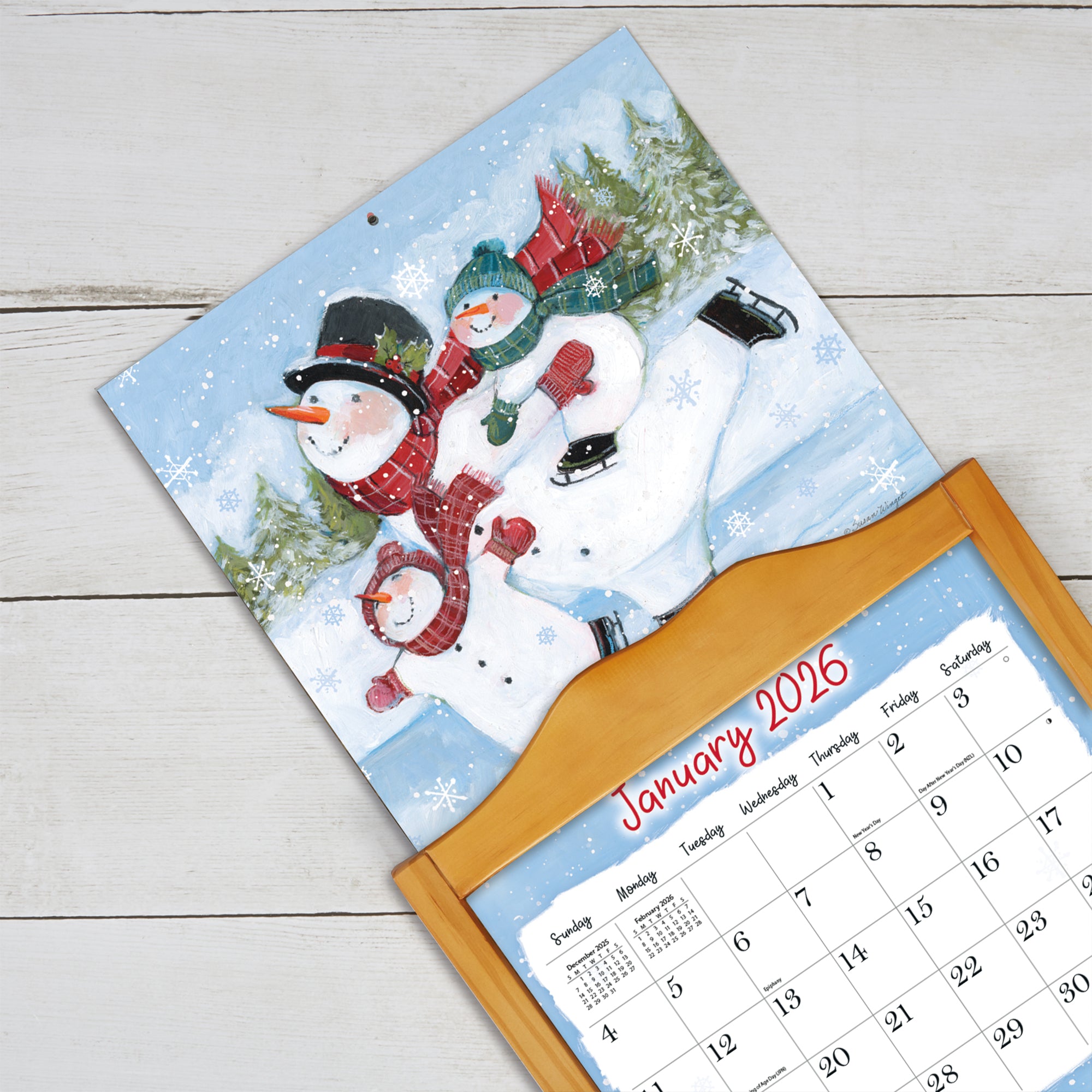 2026 LANG Sam Snowman - Deluxe Wall Calendar