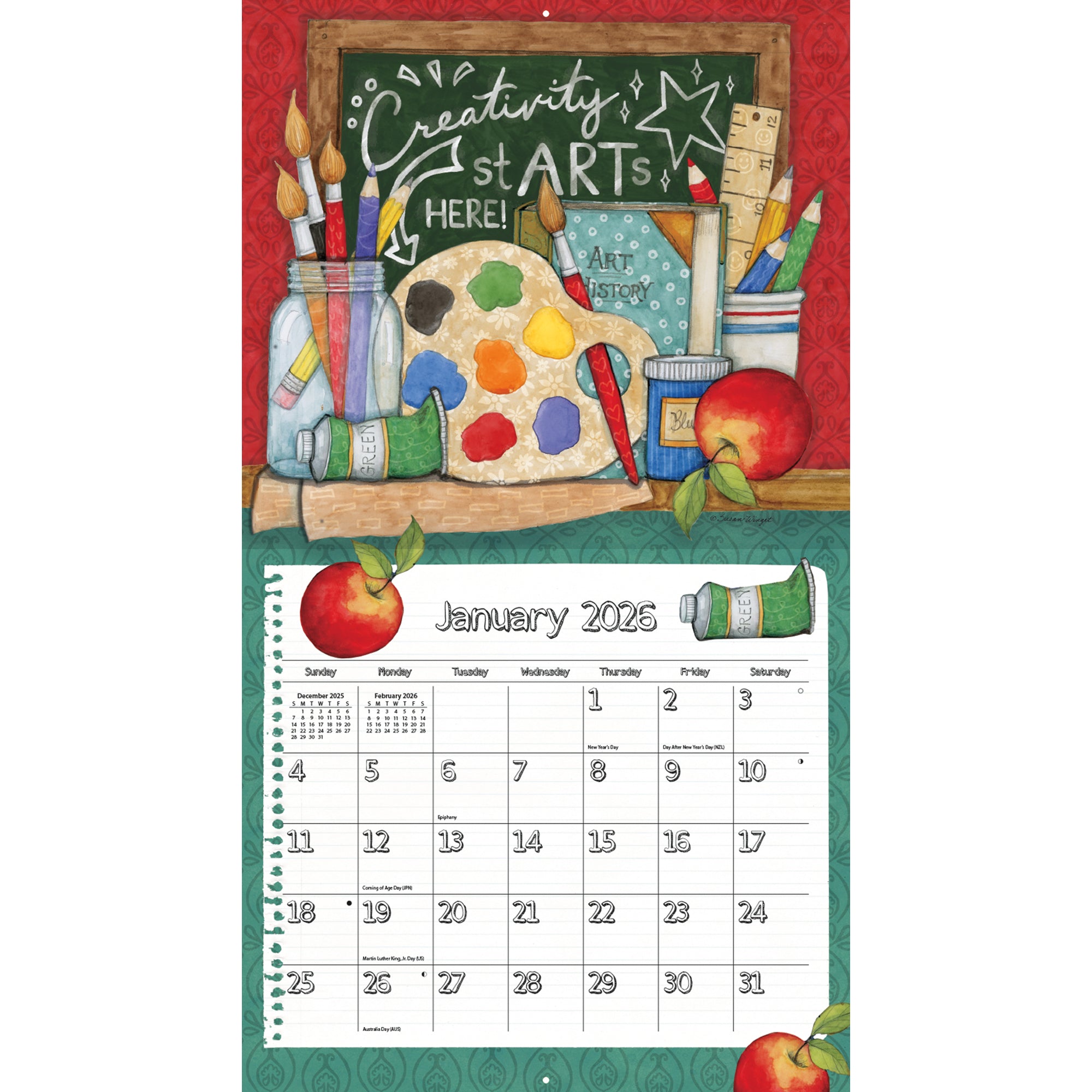 2026 LANG Schoolhouse - Deluxe Wall Calendar