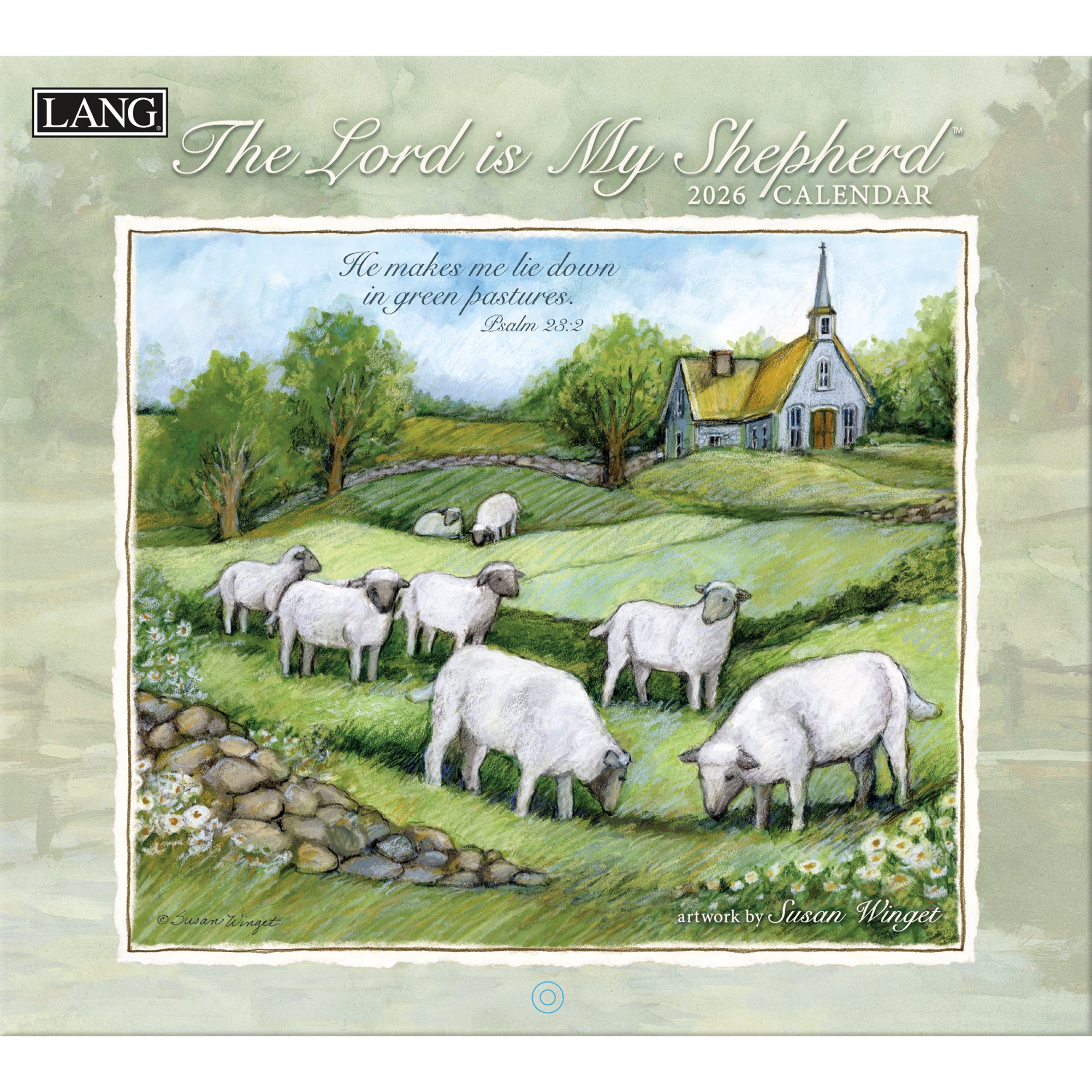2026 LANG The Lord Is My Shepherd - Deluxe Wall Calendar