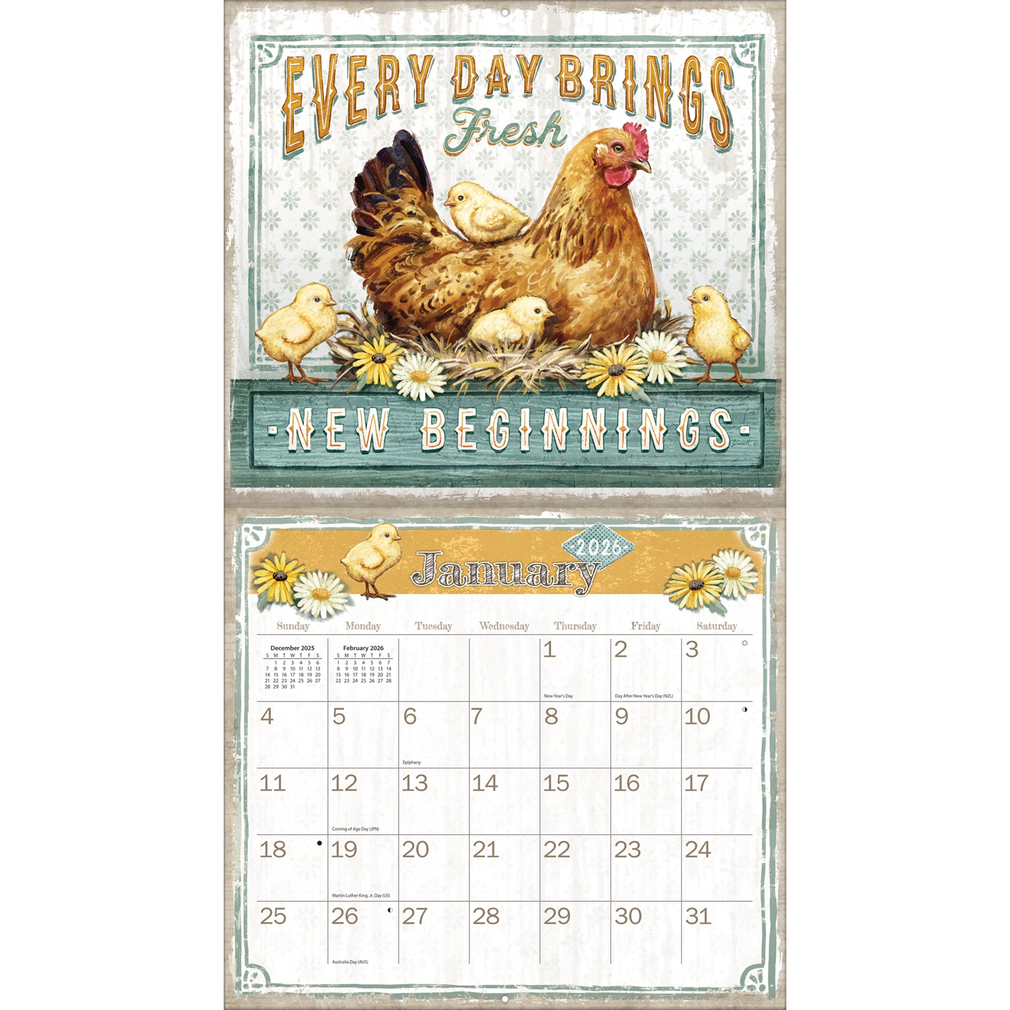 2026 LANG Farmhouse - Deluxe Wall Calendar
