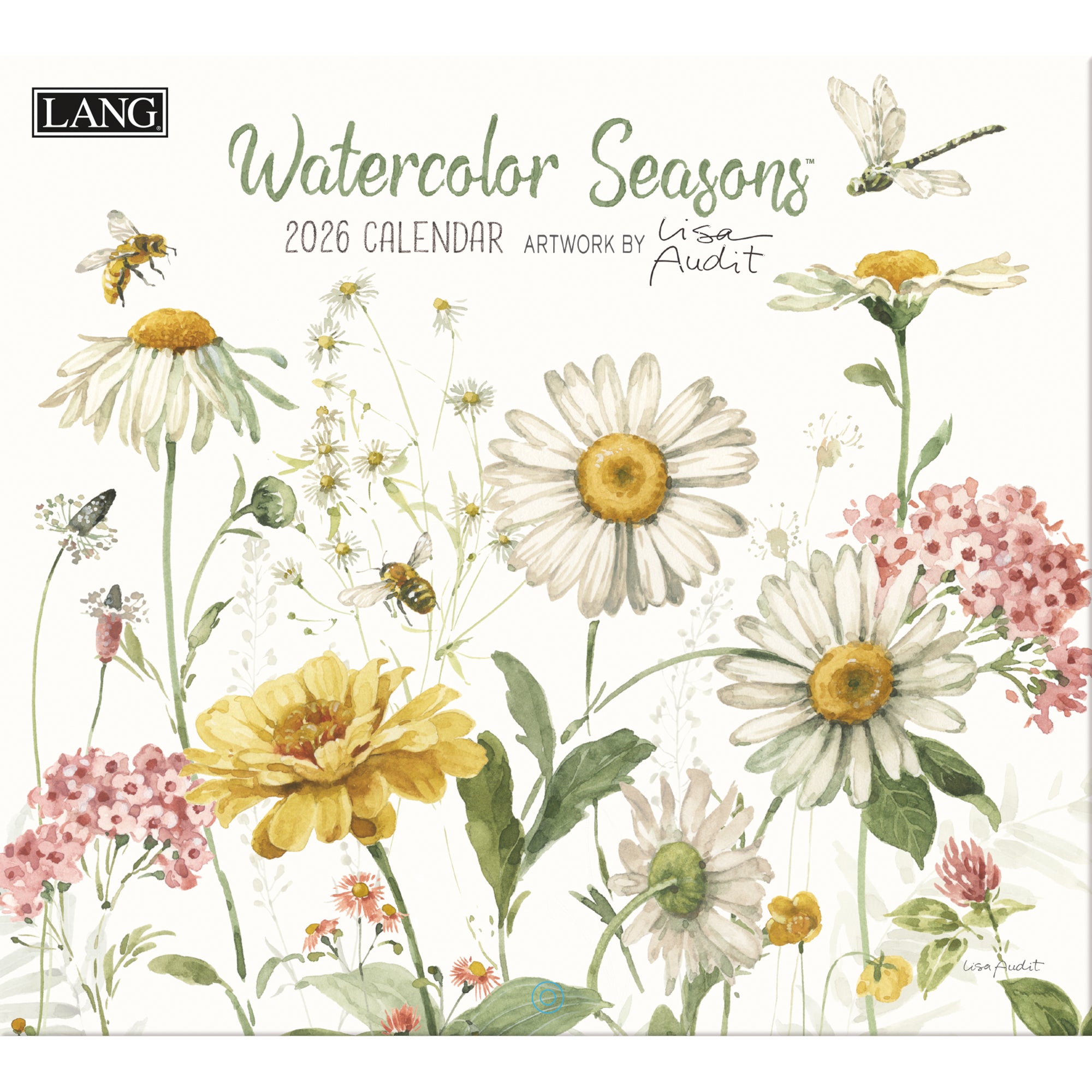 2026 LANG Watercolor Seasons - Deluxe Wall Calendar