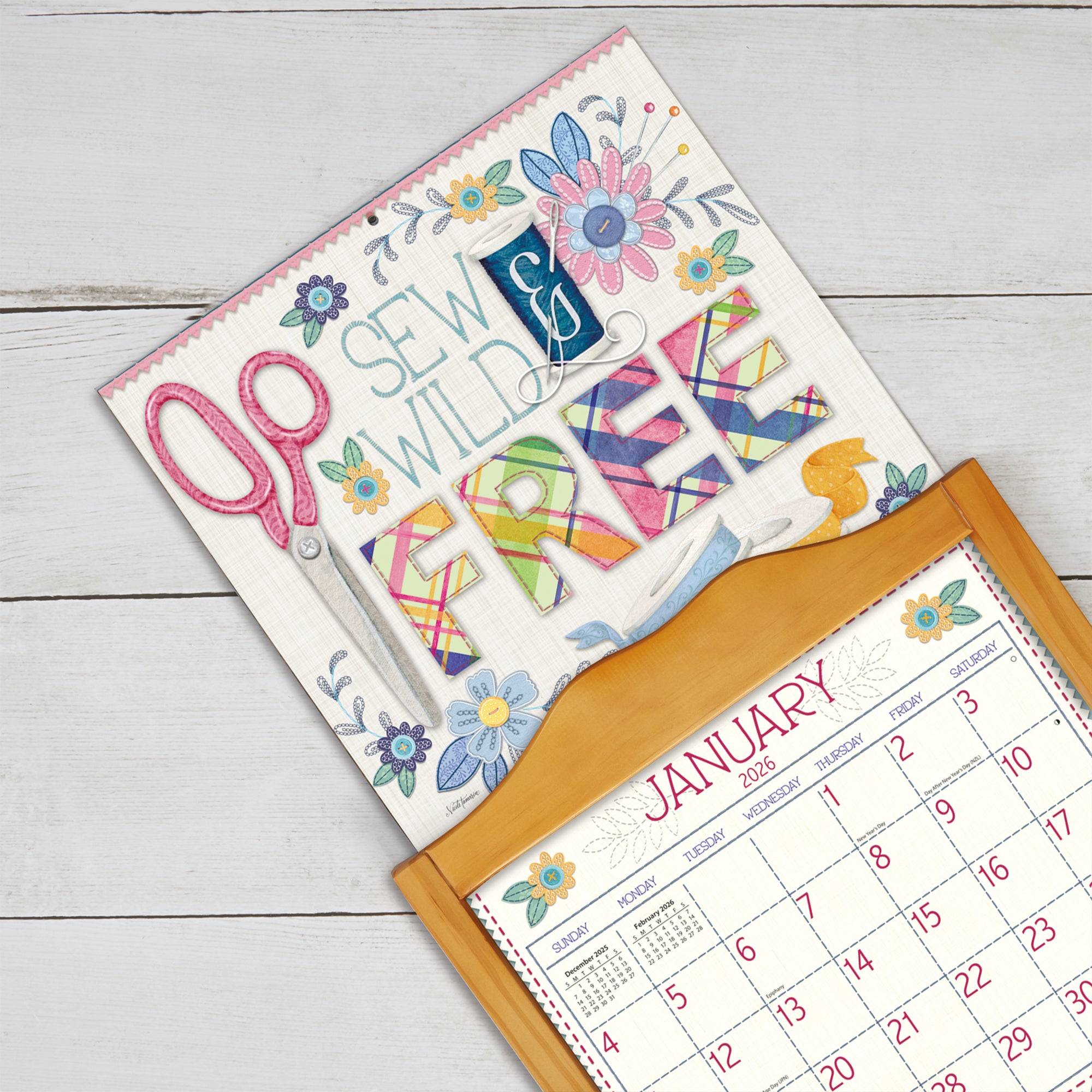 2026 LANG Handmade Happiness - Deluxe Wall Calendar