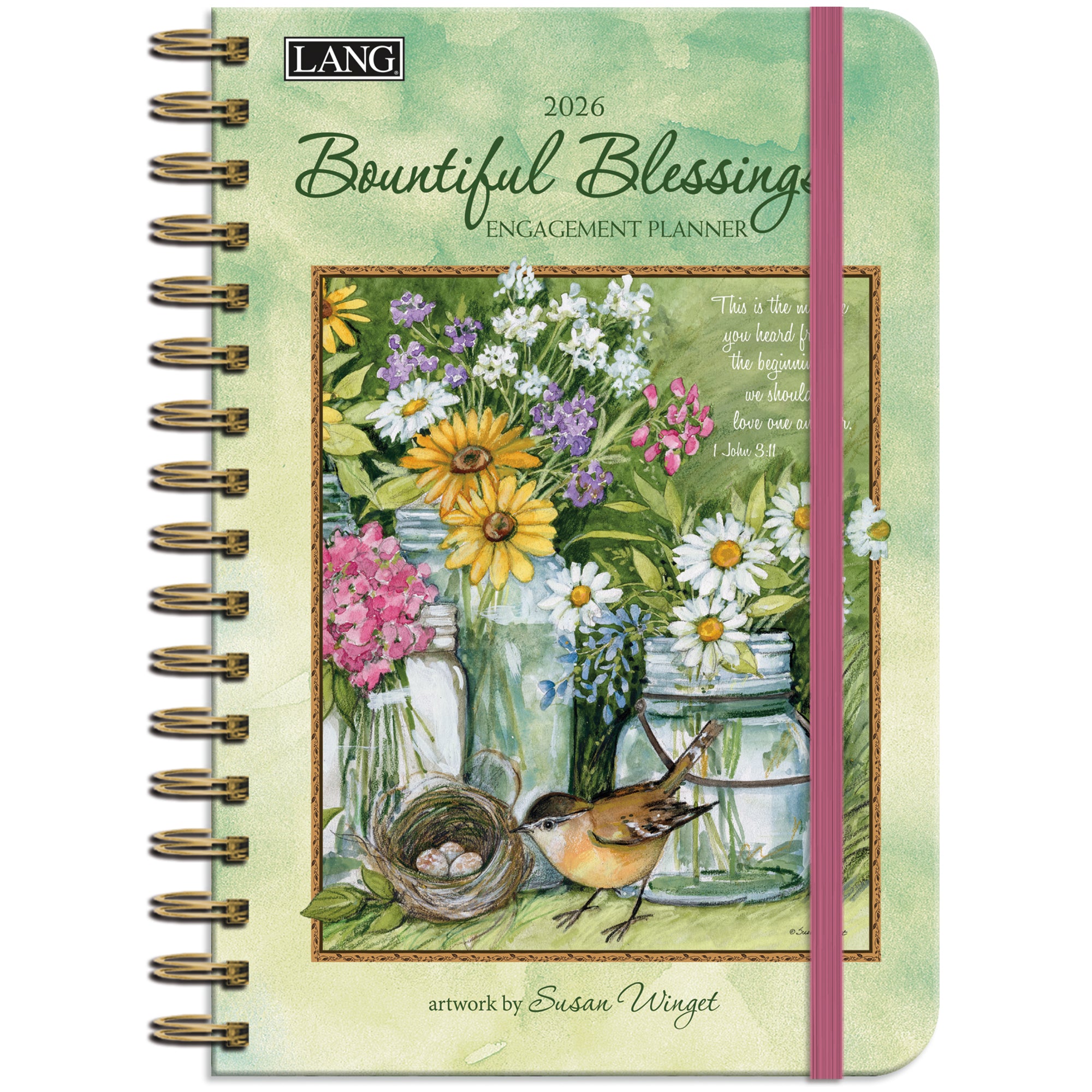 2026 LANG Bountiful Blessings - Spiral Monthly & Weekly Engagement Diary/Planner