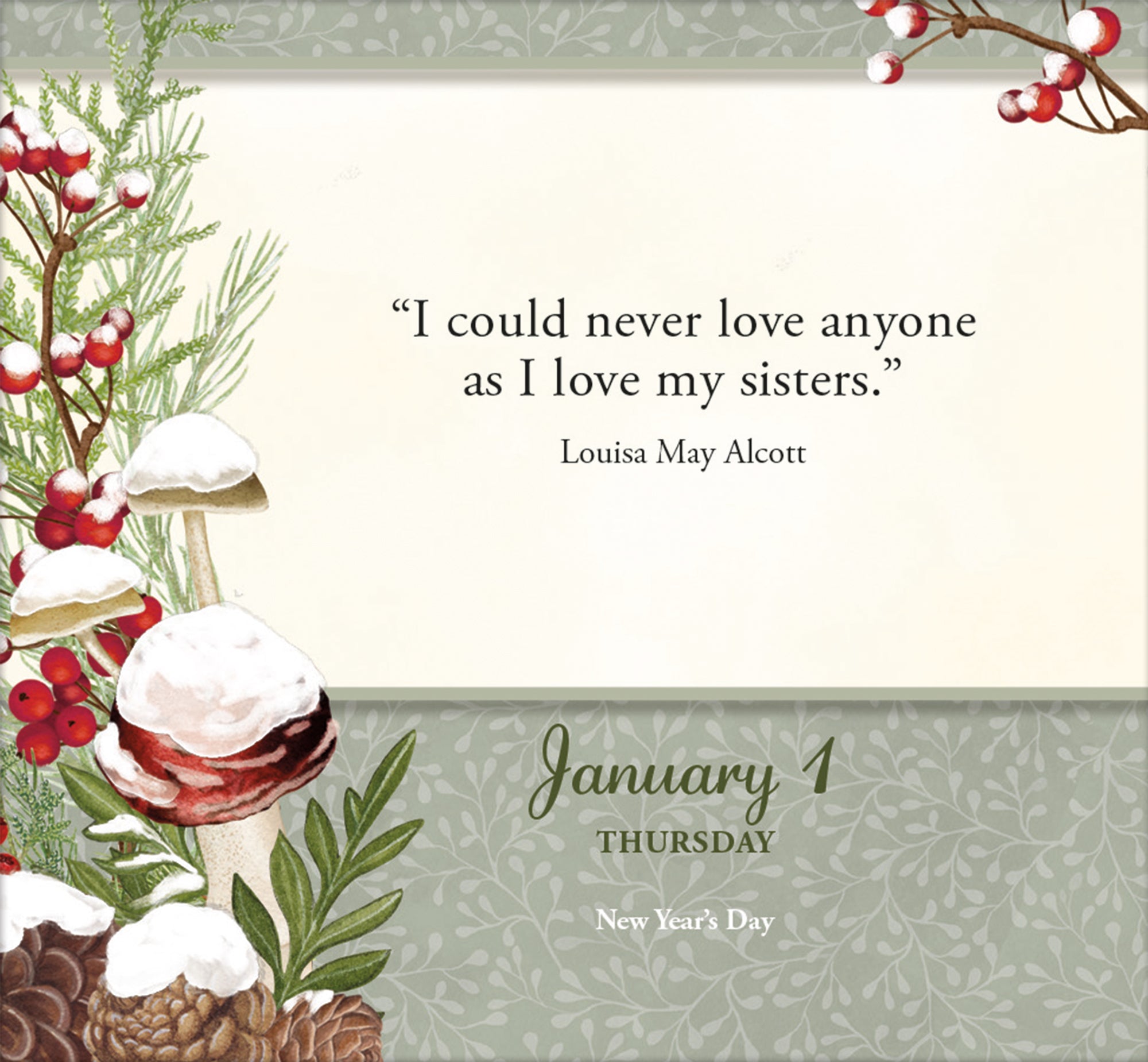 2026 LANG I Love You Sis - Mini Boxed Page-A-Day Calendar