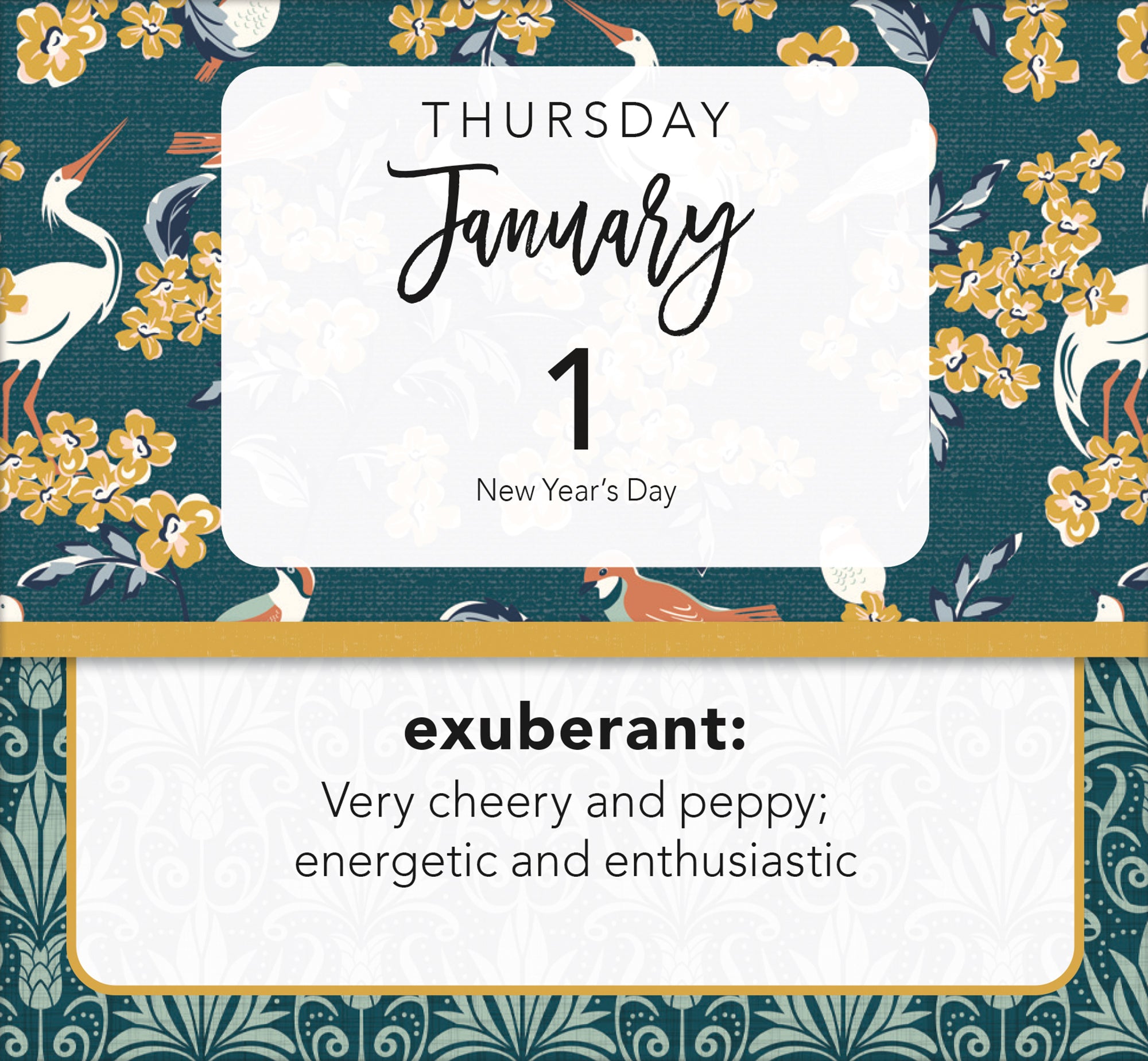 2026 LANG Positive Vibes - Mini Boxed Page-A-Day Calendar