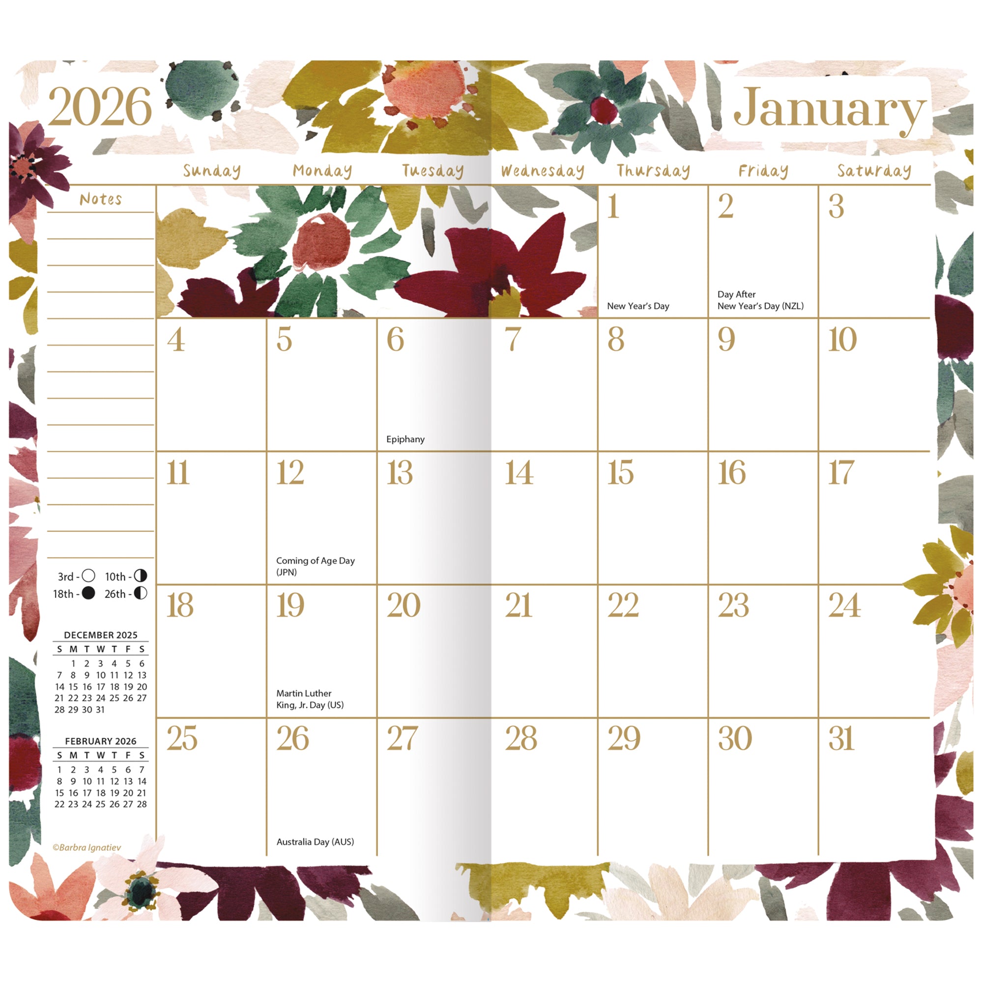 2026 LANG Wild At Heart - Two Year Pocket Diary/Planner