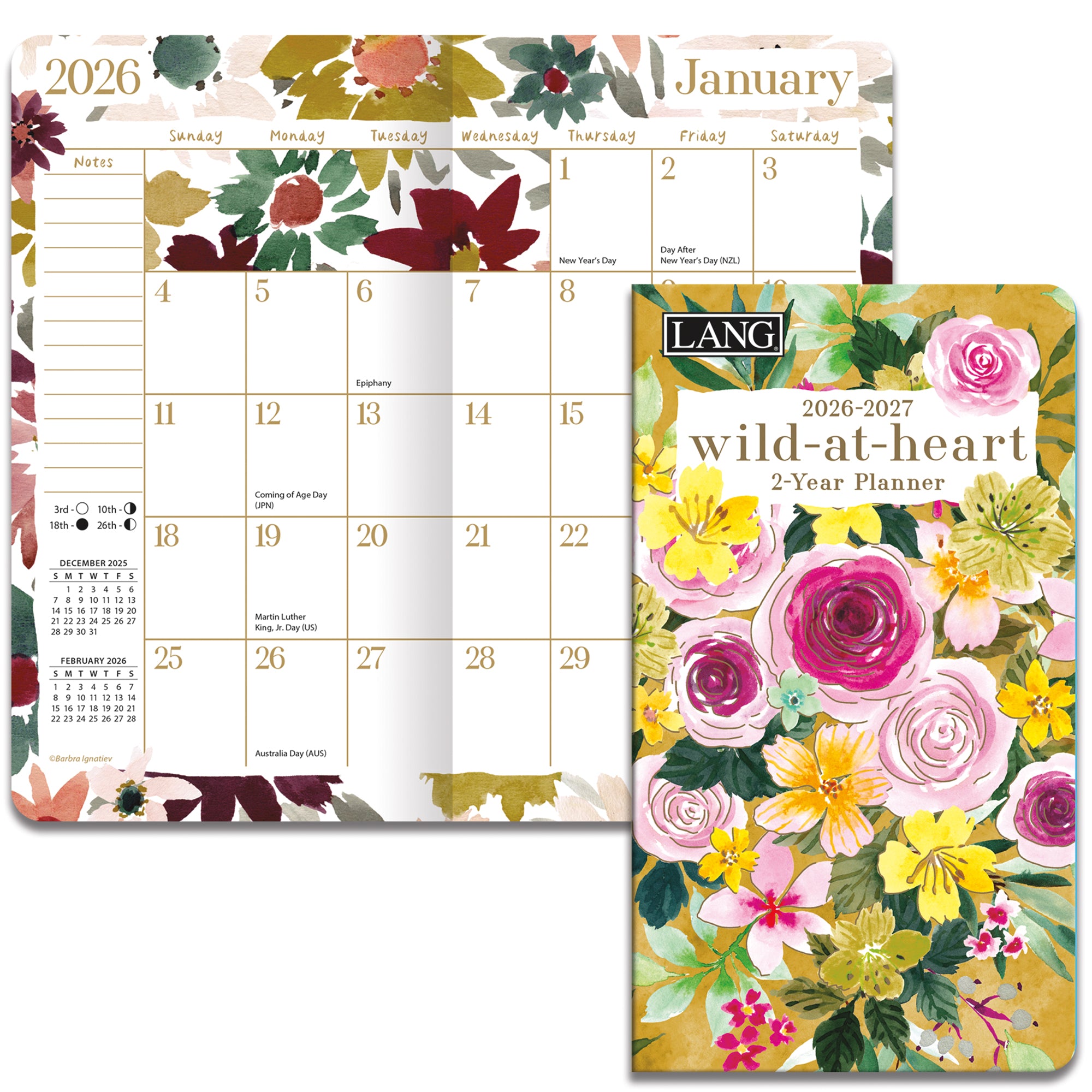 2026 LANG Wild At Heart - Two Year Pocket Diary/Planner