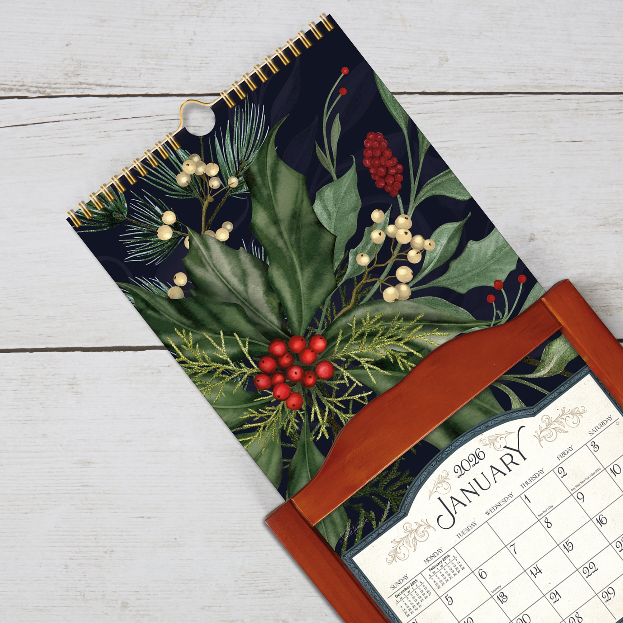 2026 LANG Midnight Garden - Slim Vertical Wall Calendar