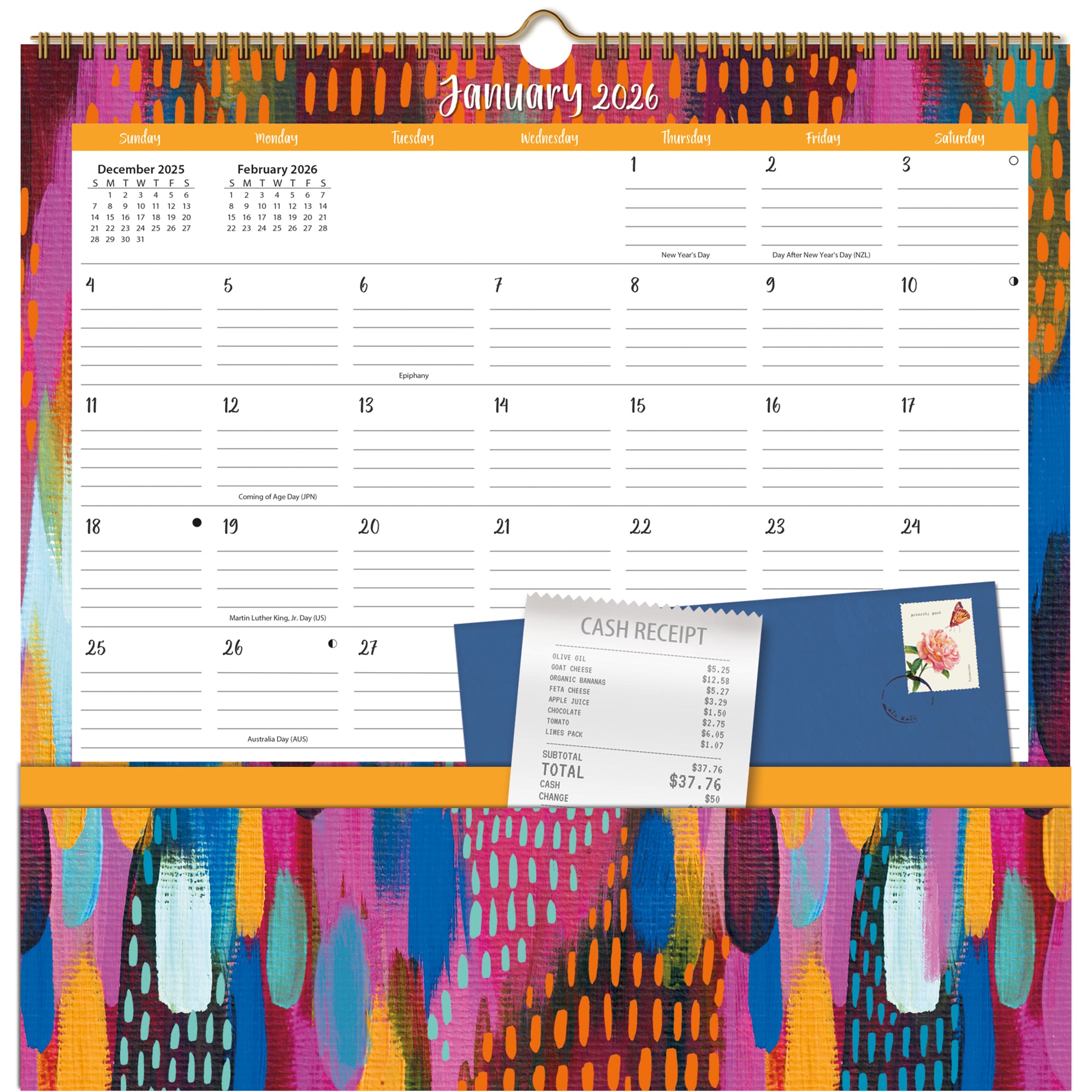 2026 LANG Ettavee - Note Nook Square Wall Calendar