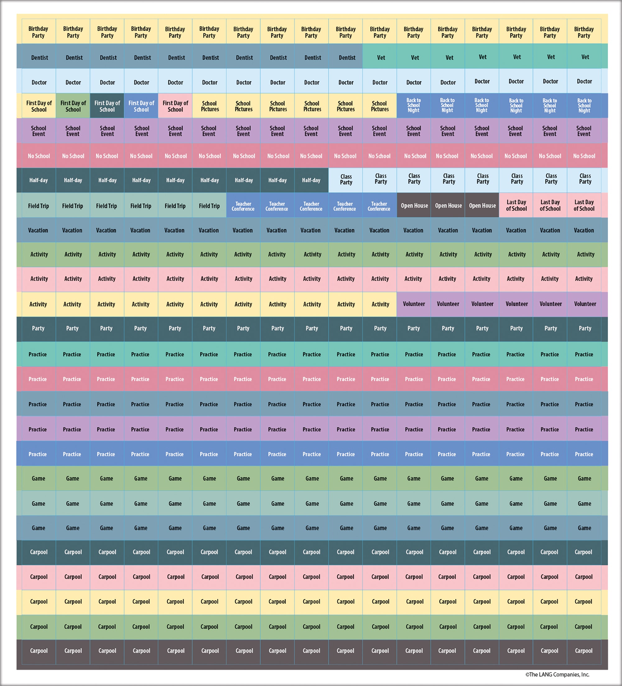 2026 LANG Moms - Plan It Plus Magnetic Square Wall Calendar