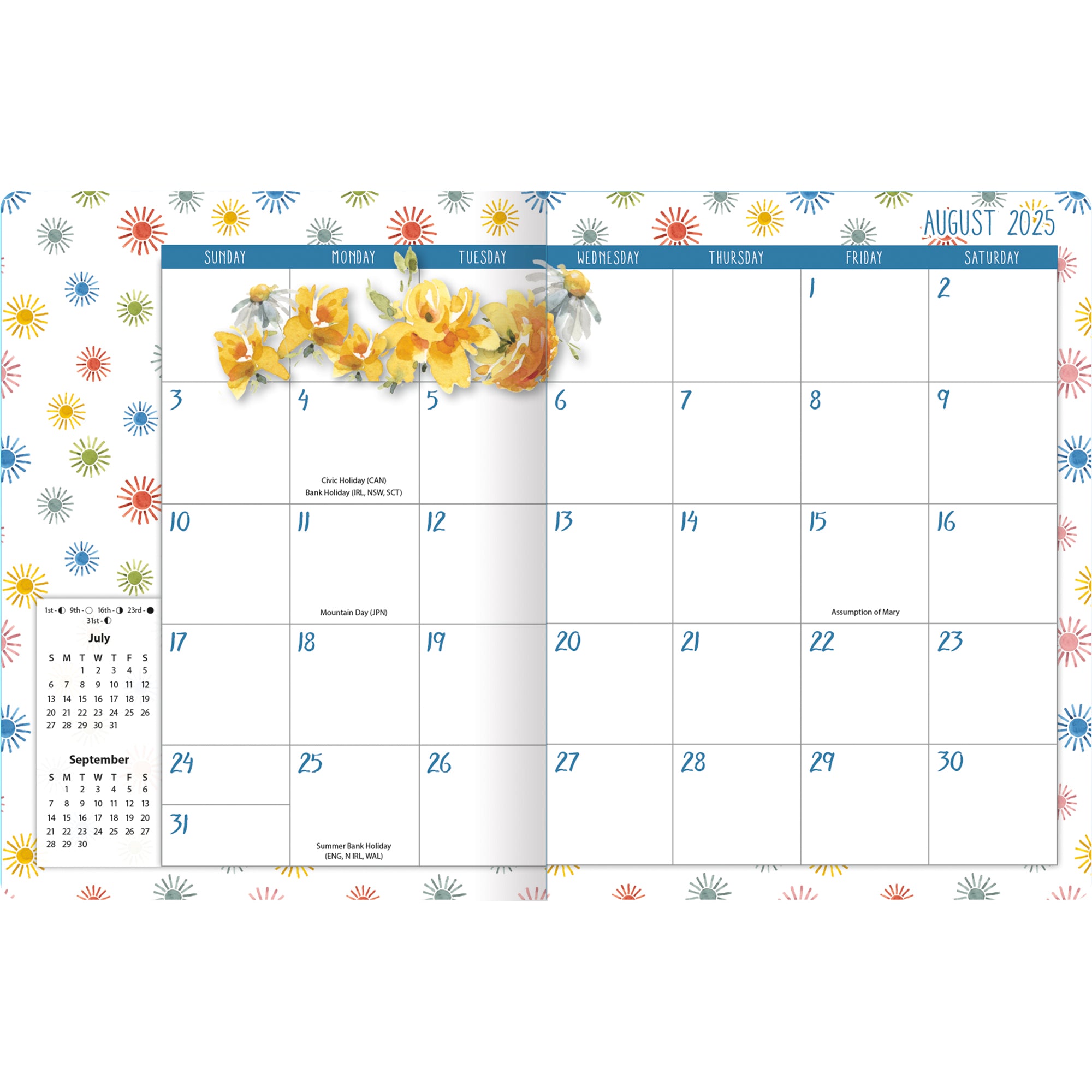 2026 LANG Watercolor Wonder - 17 Month Monthly Diary/Planner