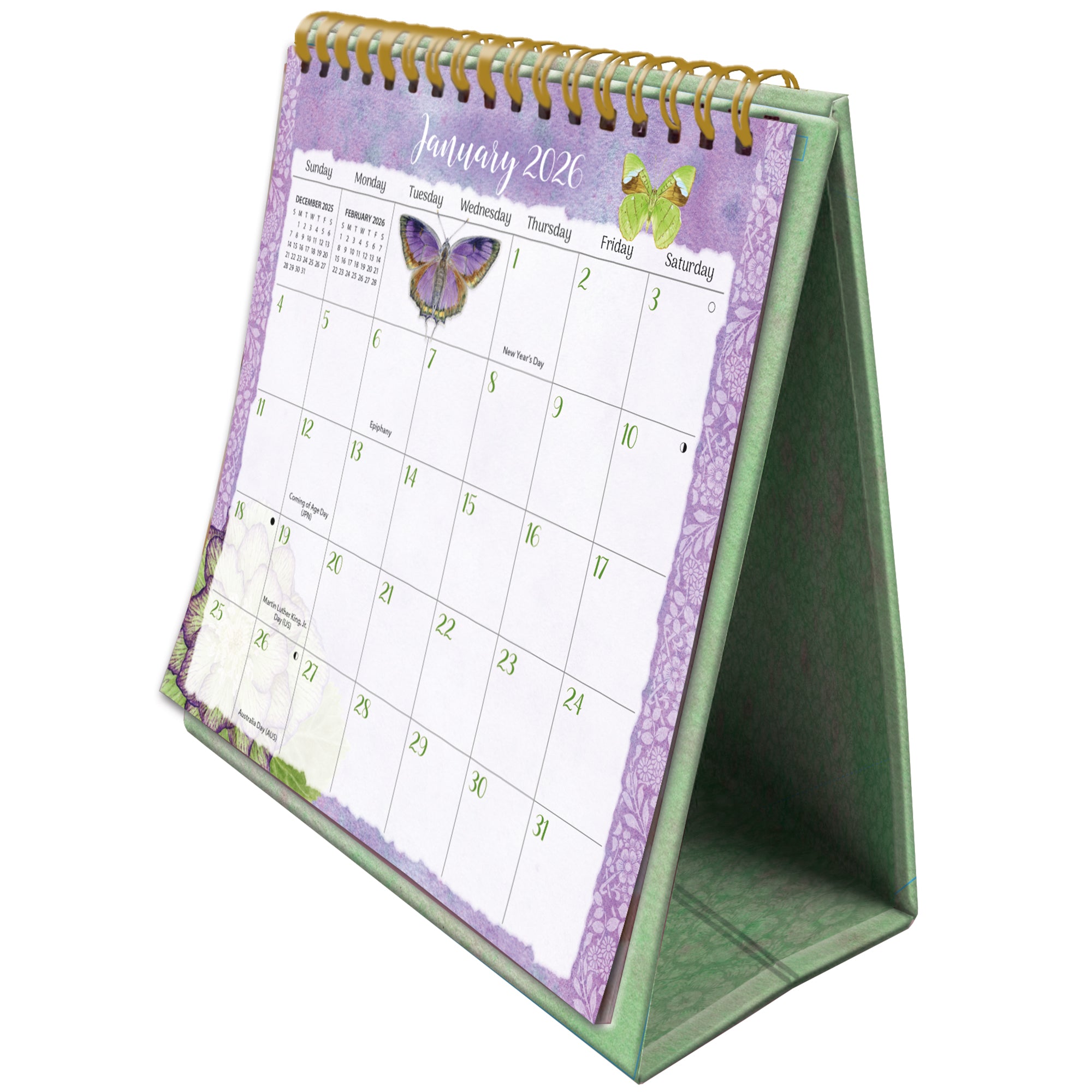 2026 LANG Butterflies - Desk Easel Calendar