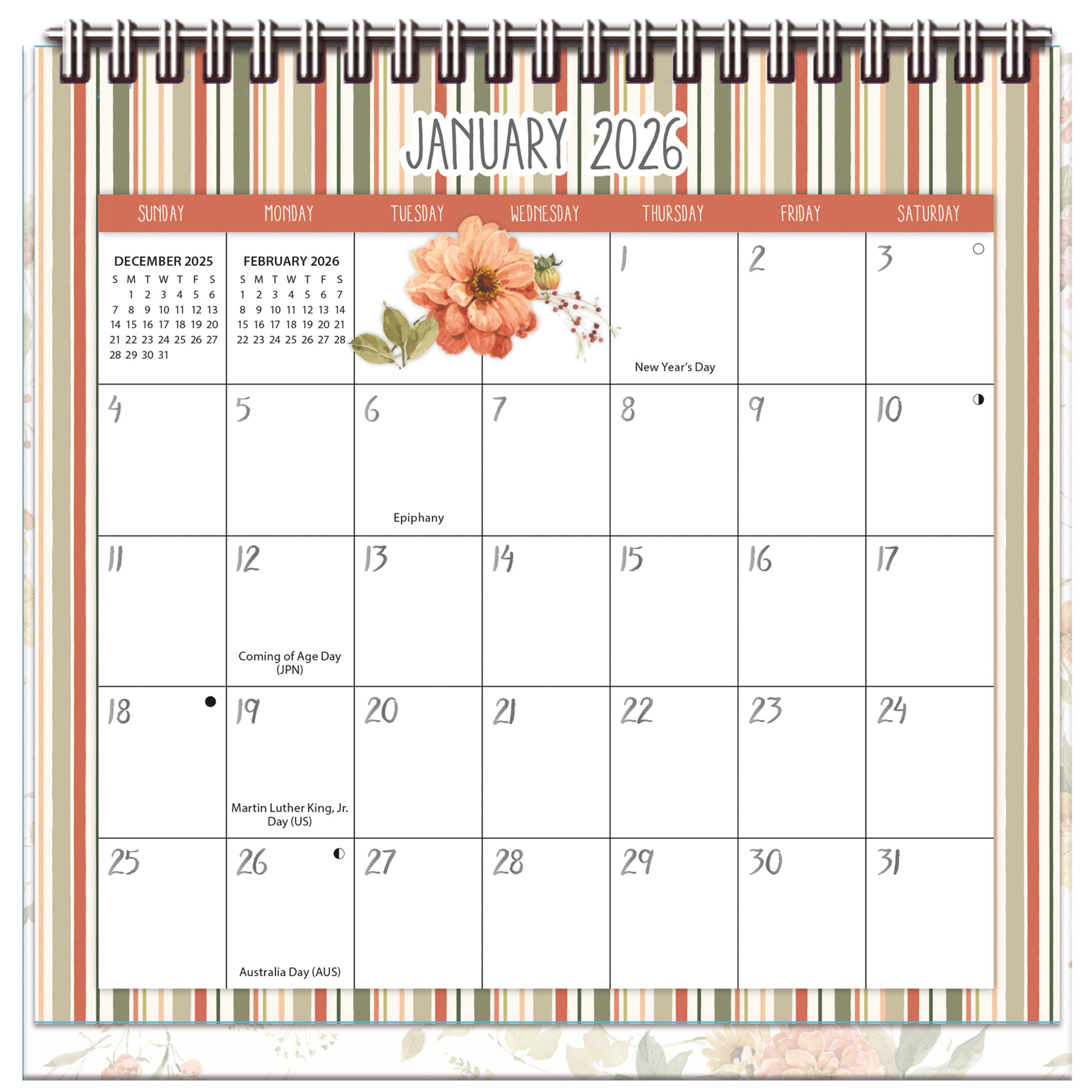 2026 LANG Watercolor Wonder - Desk Easel Calendar