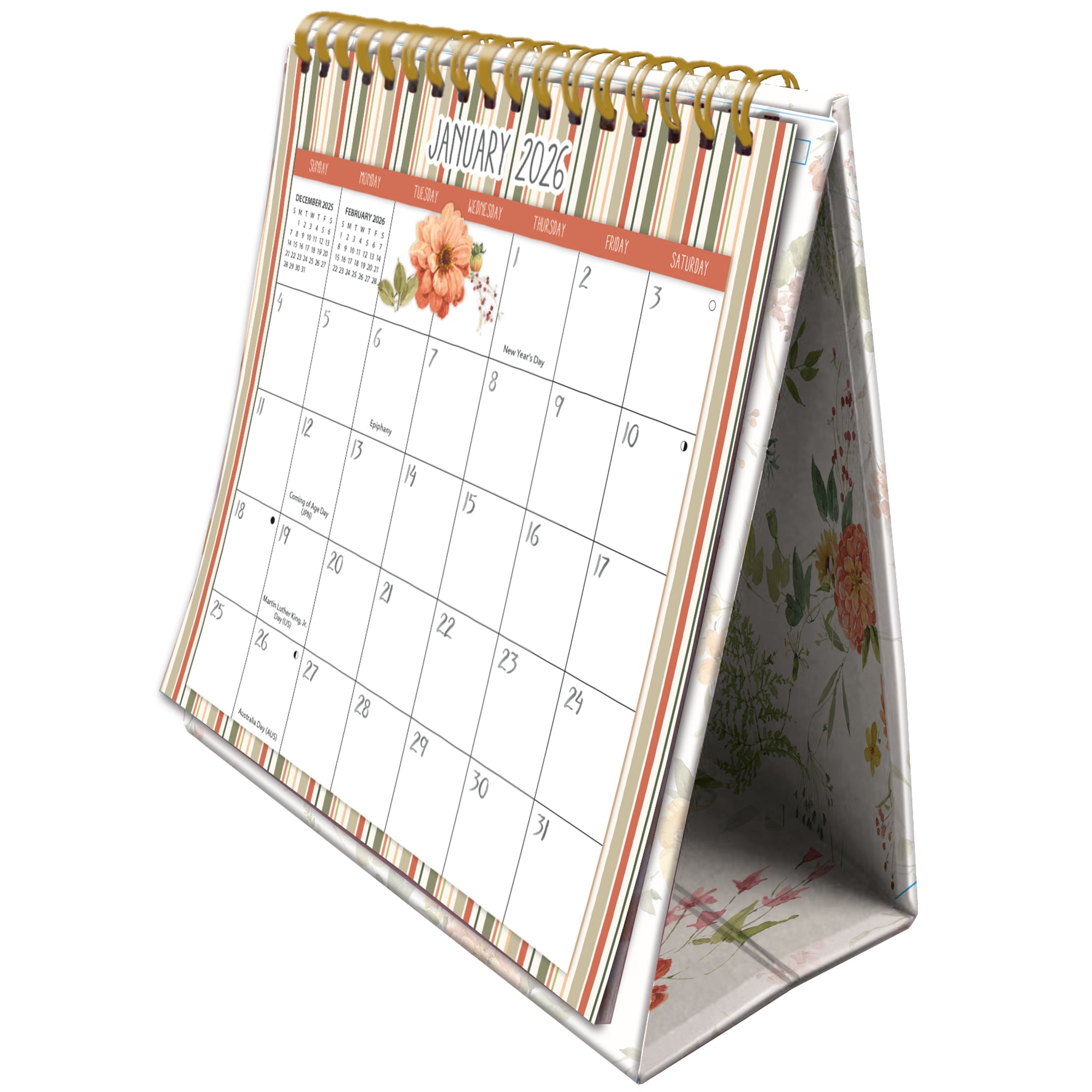 2026 LANG Watercolor Wonder - Desk Easel Calendar