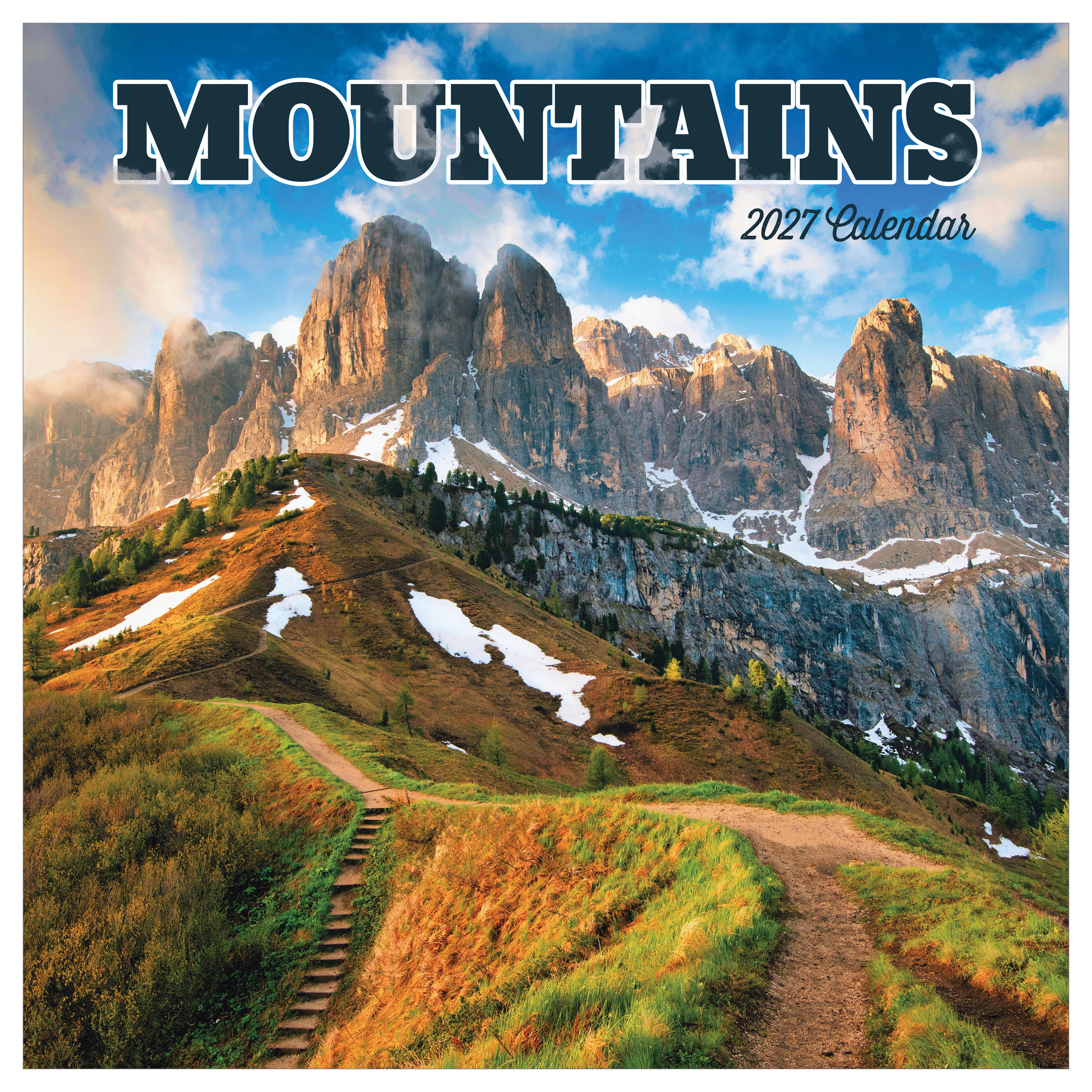 2027 Mountains - Square Wall Calendar
