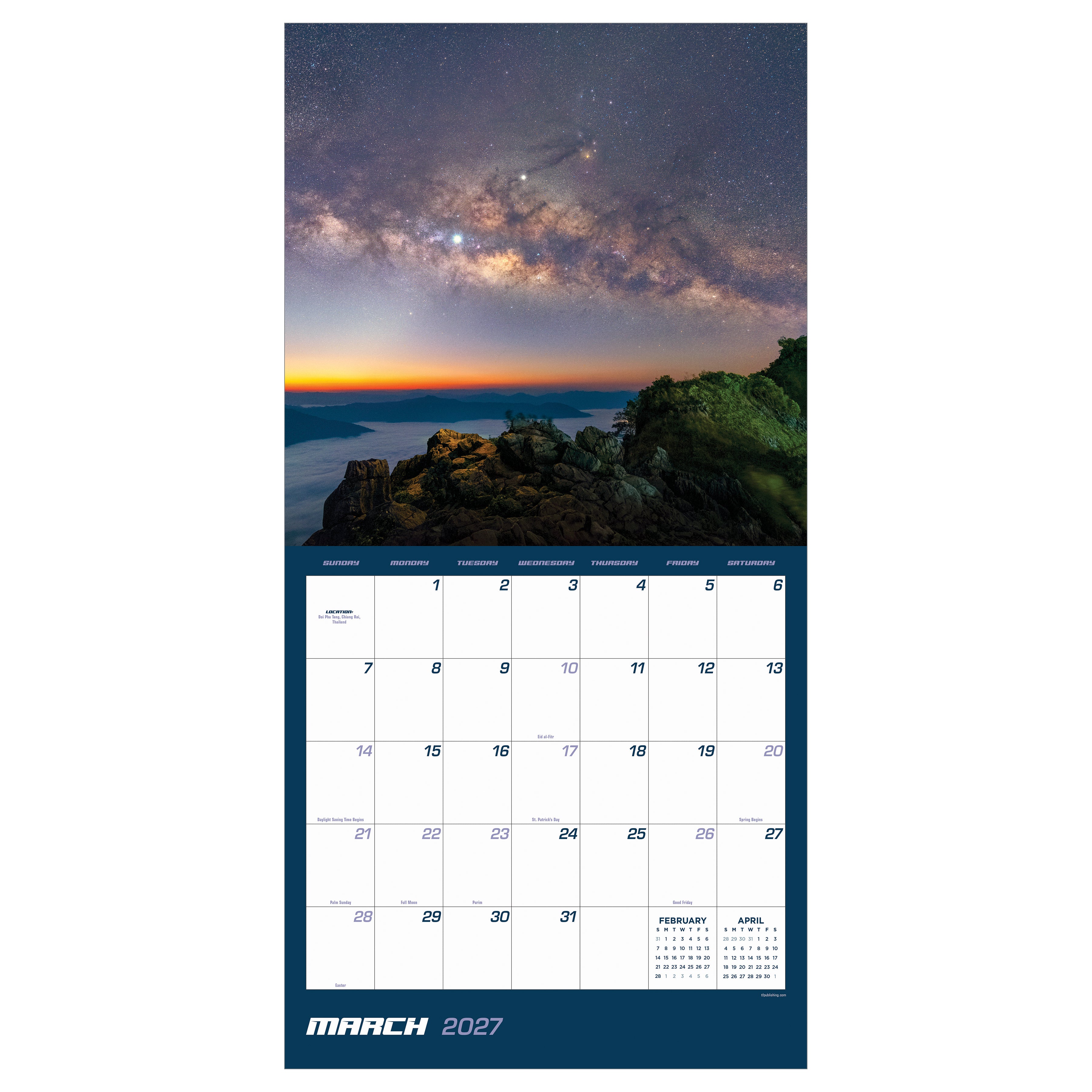 2027 Stargazing - Square Wall Calendar