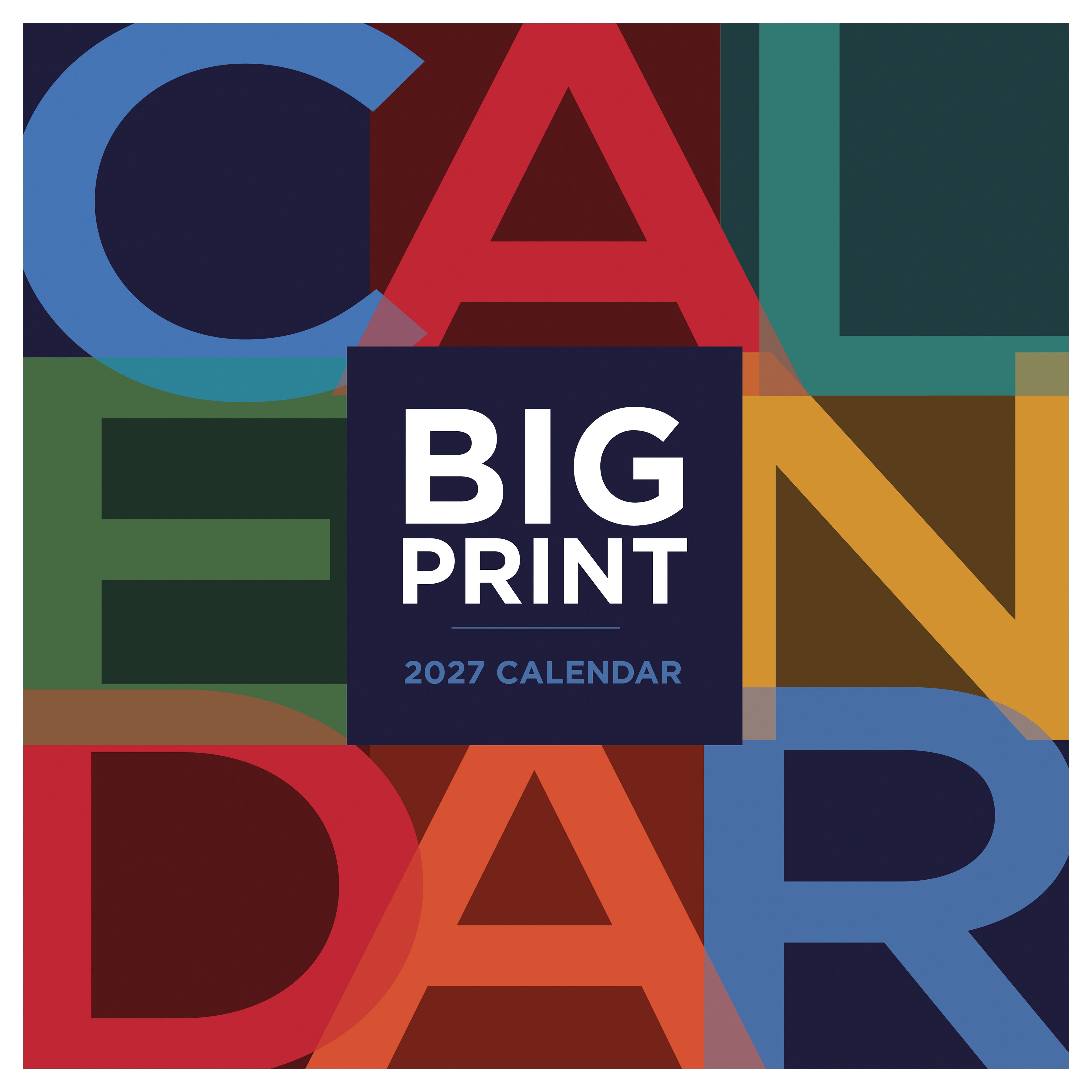 2027 Big Print - Square Wall Calendar