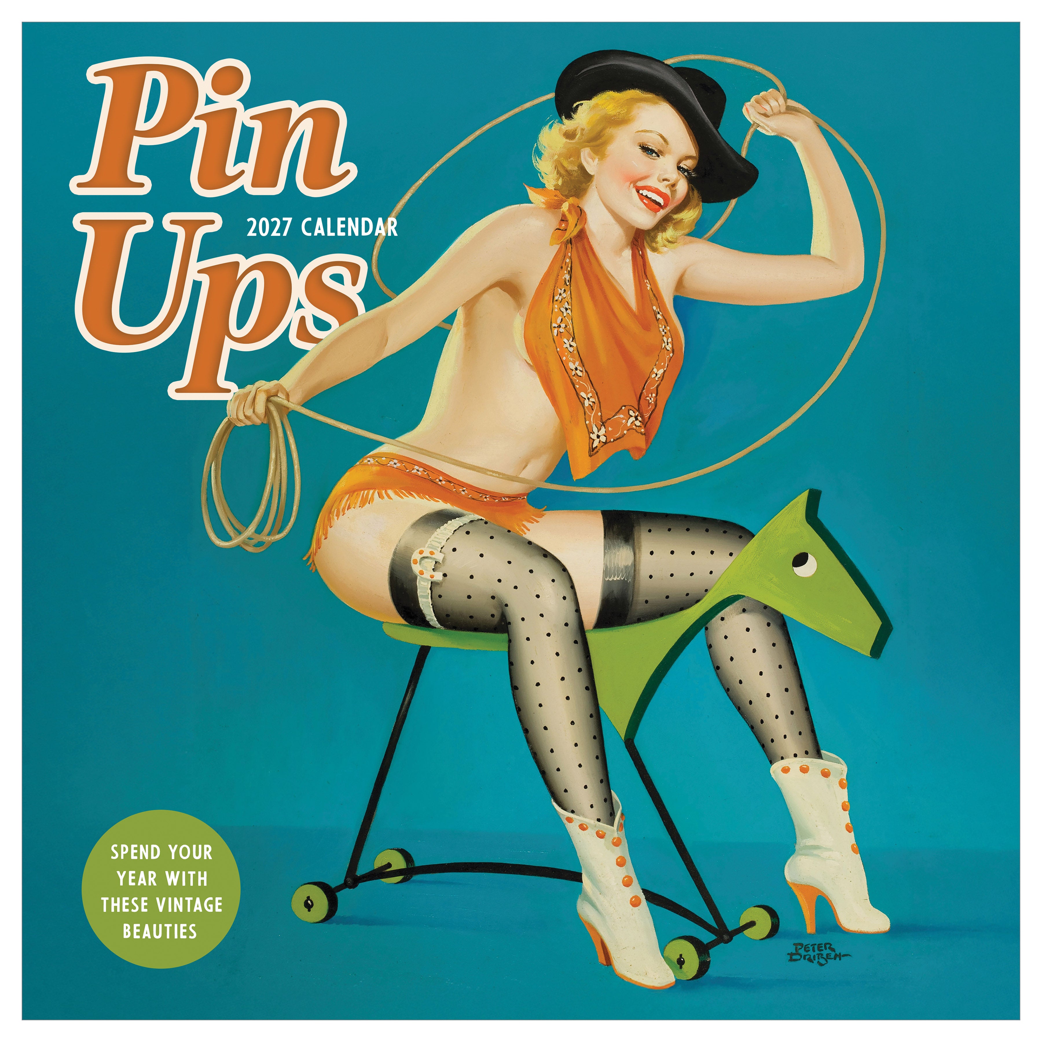 2027 PinUps - Square Wall Calendar