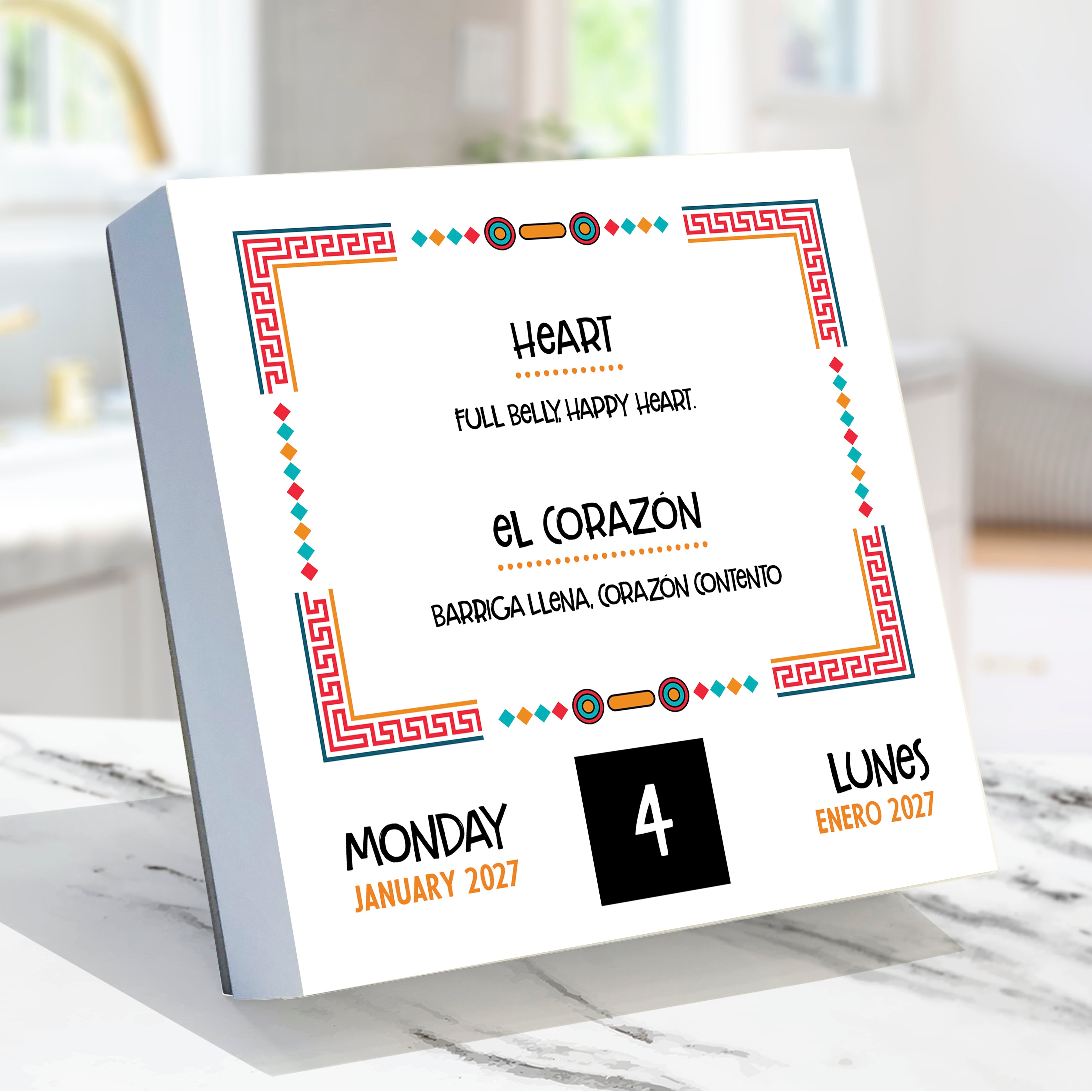 2027 Spanish Words - Boxed Page-A-Day Calendar