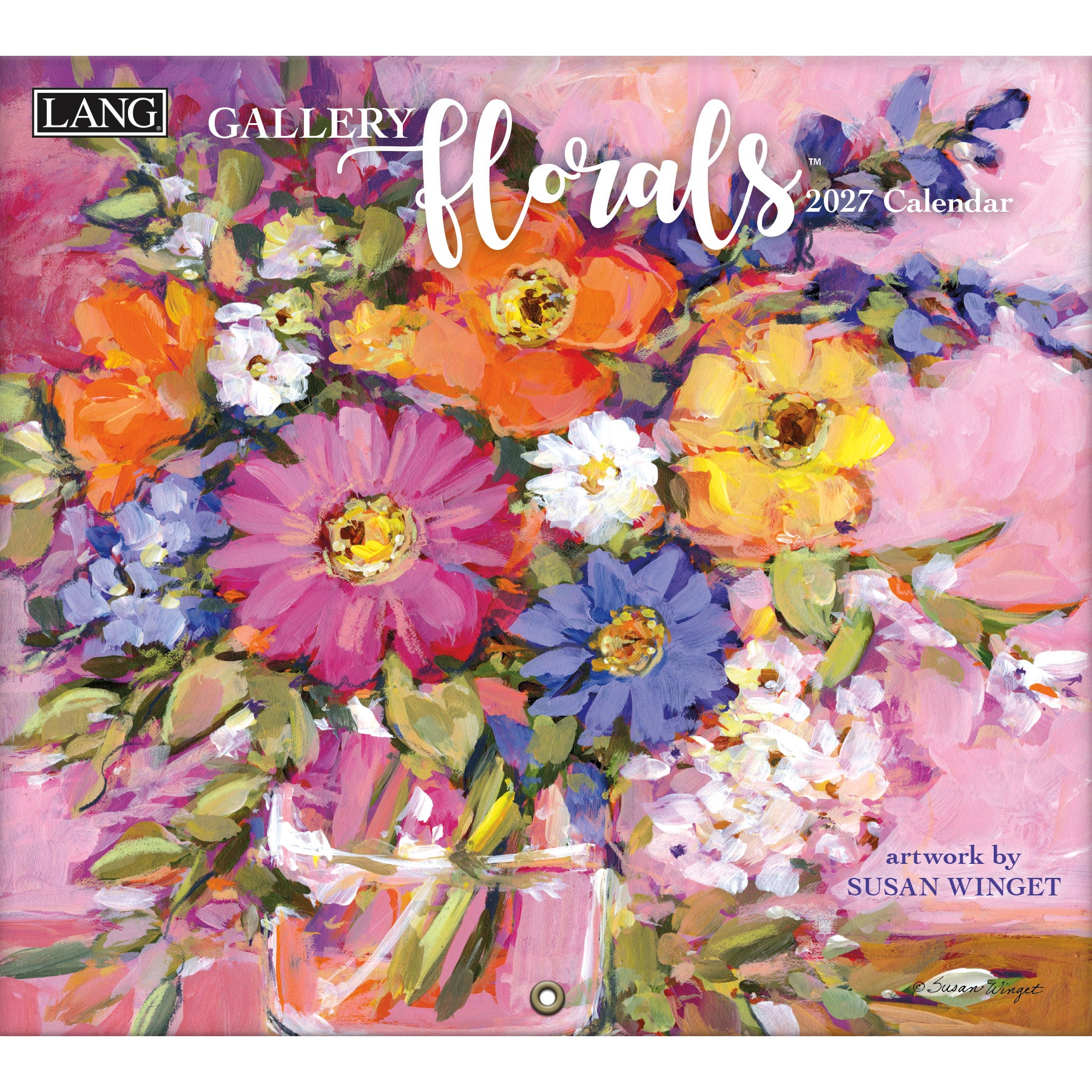 2027 LANG Gallery Florals - Deluxe Wall Calendar by Susan Winget