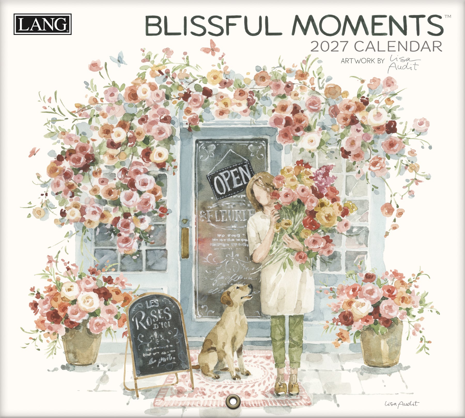 2027 LANG Blissful Moments - Deluxe Wall Calendar by Lisa Audit