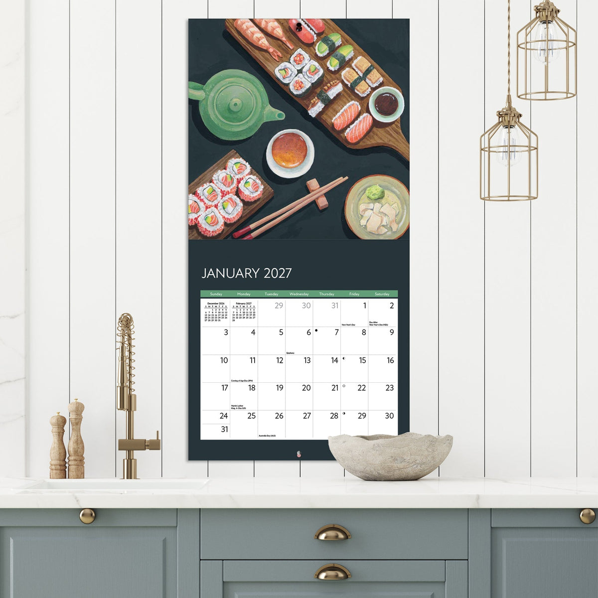 2027 Kitchen Table - Square Wall Calendar
