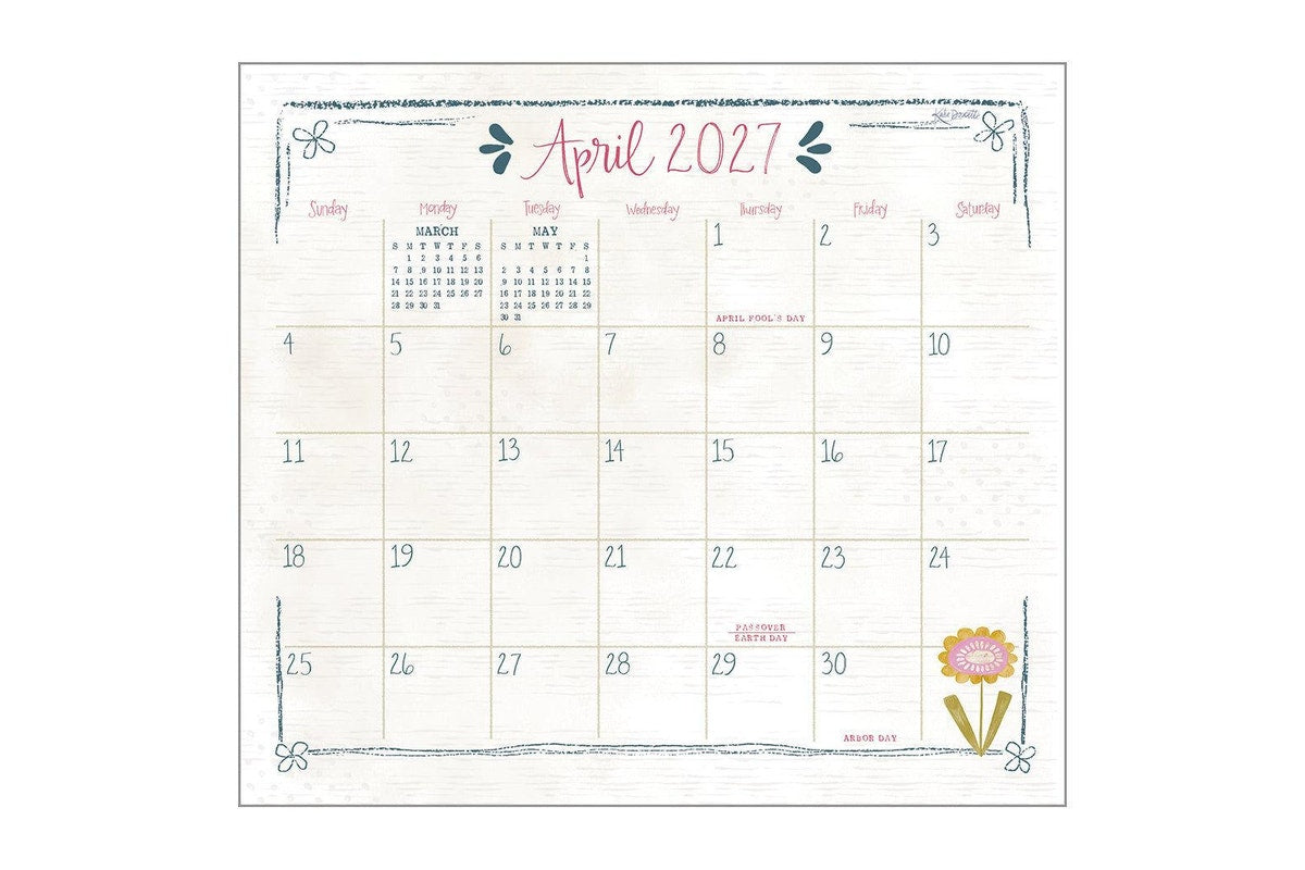 2027 Tea Time - Deluxe Wall Calendar by Katie Doucette