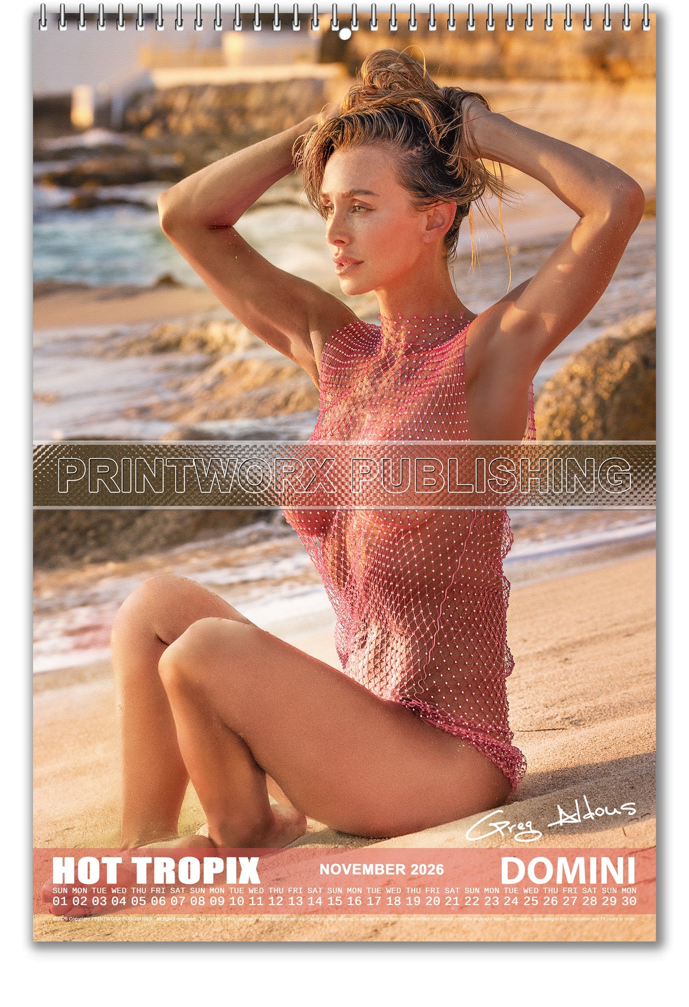 2026 Best Of Hot Tropix (Nude) - A3 Wall Nude Calendar