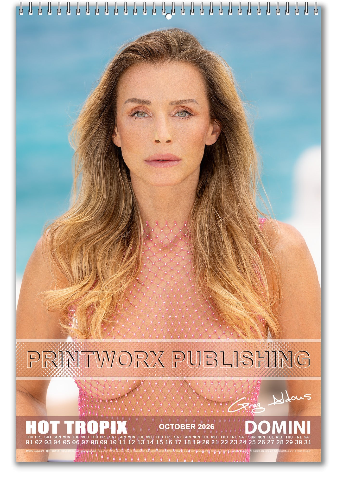 2026 Swimsuits Not Required (Nude) - A3 Wall Nude Calendar