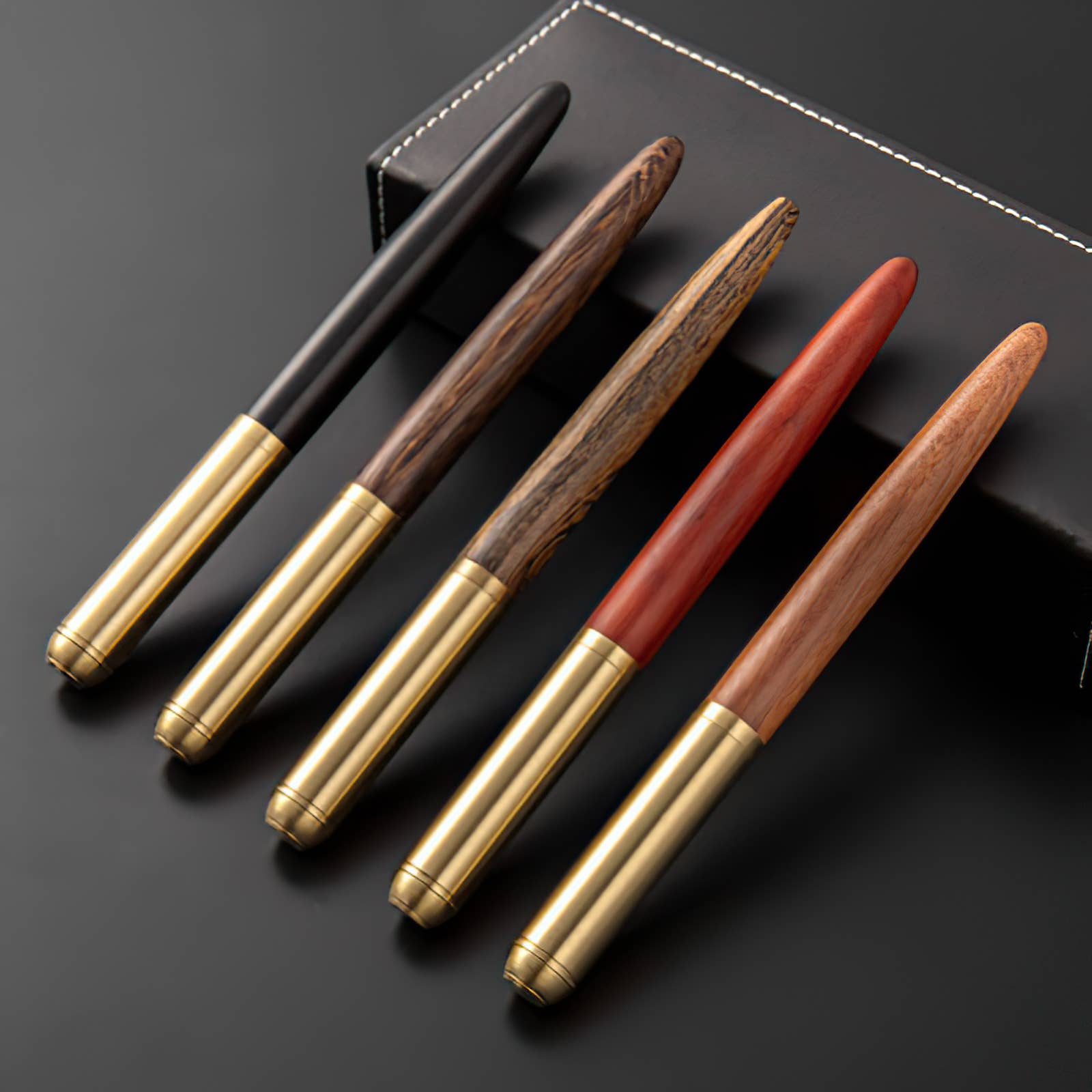 Handmade Wood Fountain Pen | The Hemmingway : Red Rosewood (Boxed)