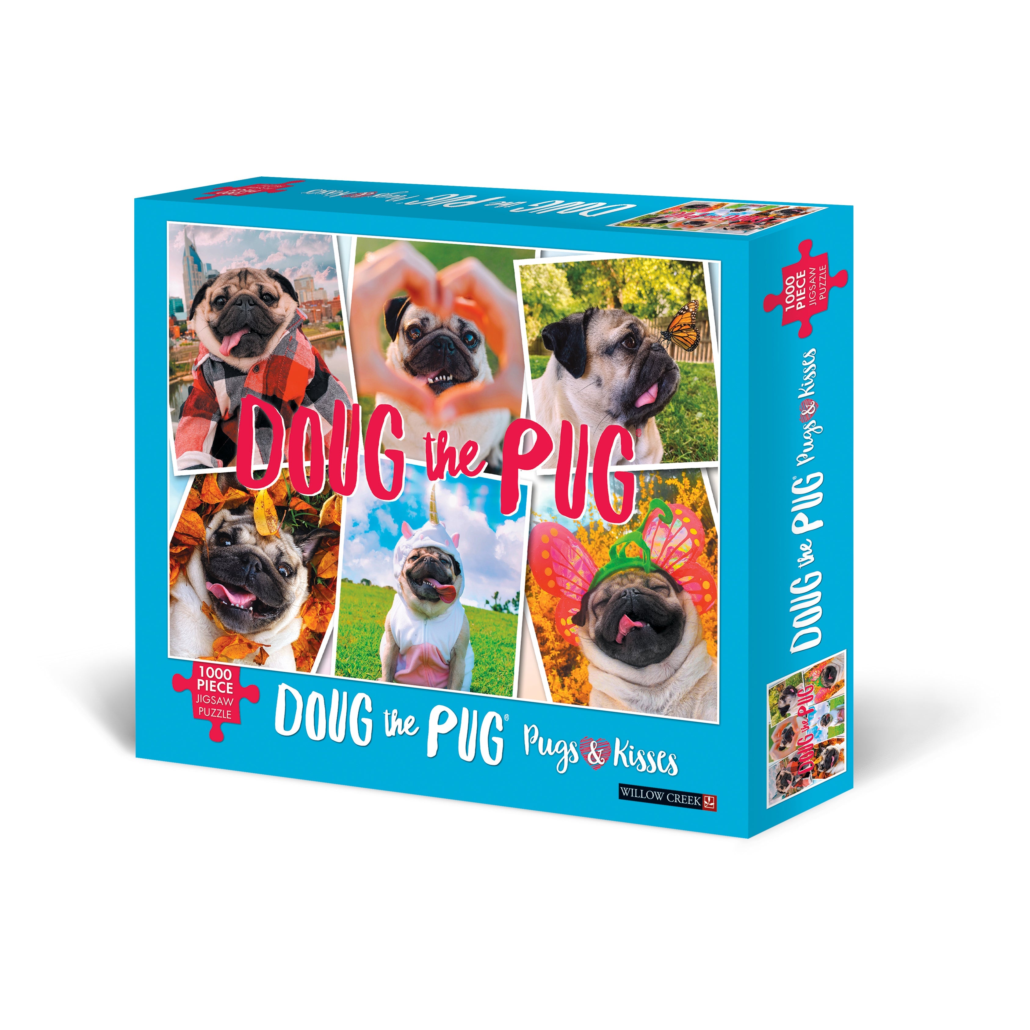 Doug the Pug: Pugs & Kisses 1000 Piece - Jigsaw Puzzle