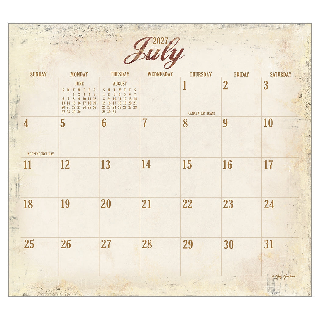 2027 Heartland - Deluxe Wall Calendar by Terry Redlin
