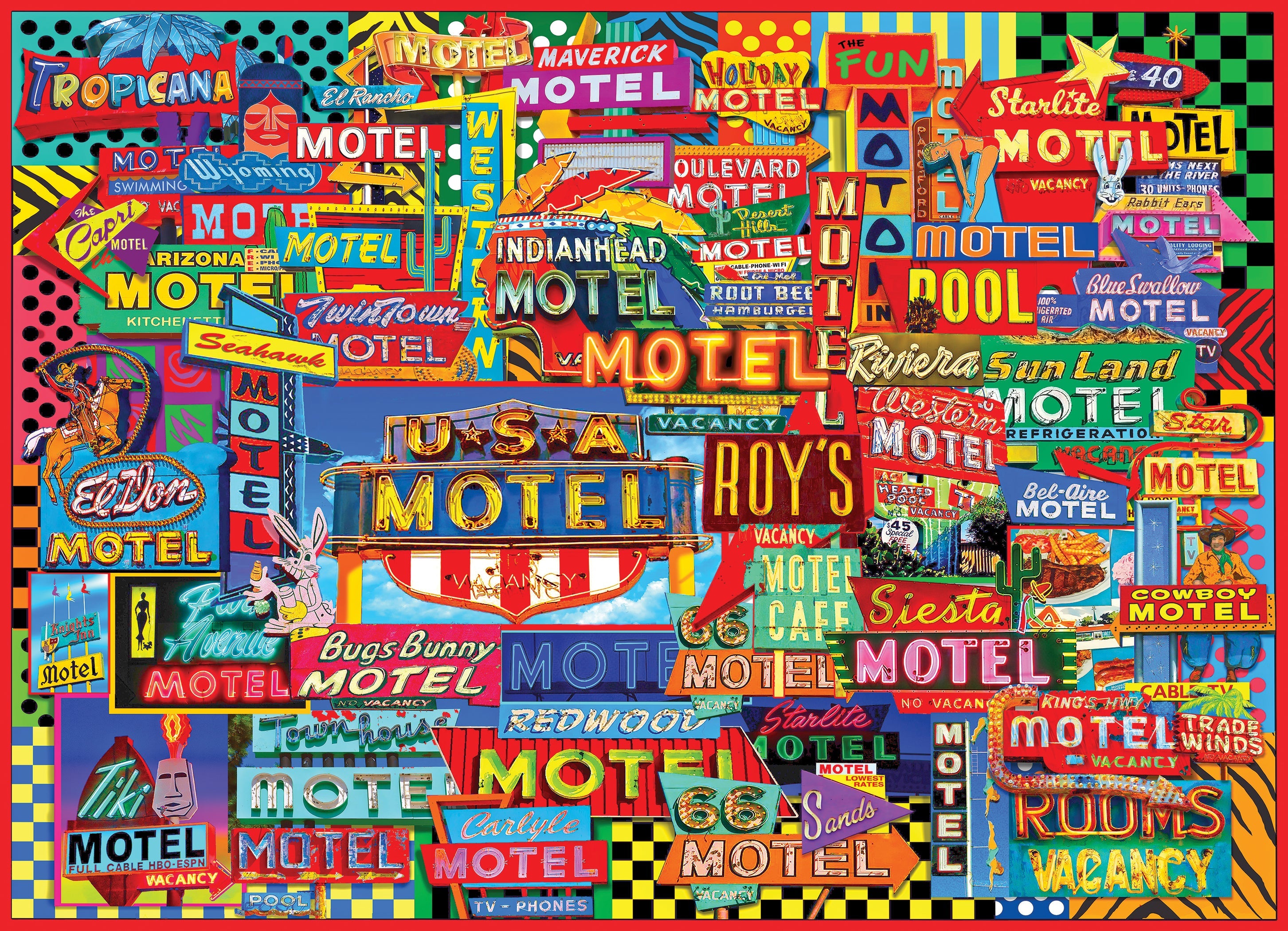 Motel Road Trip 1000 Piece - Jigsaw Puzzle