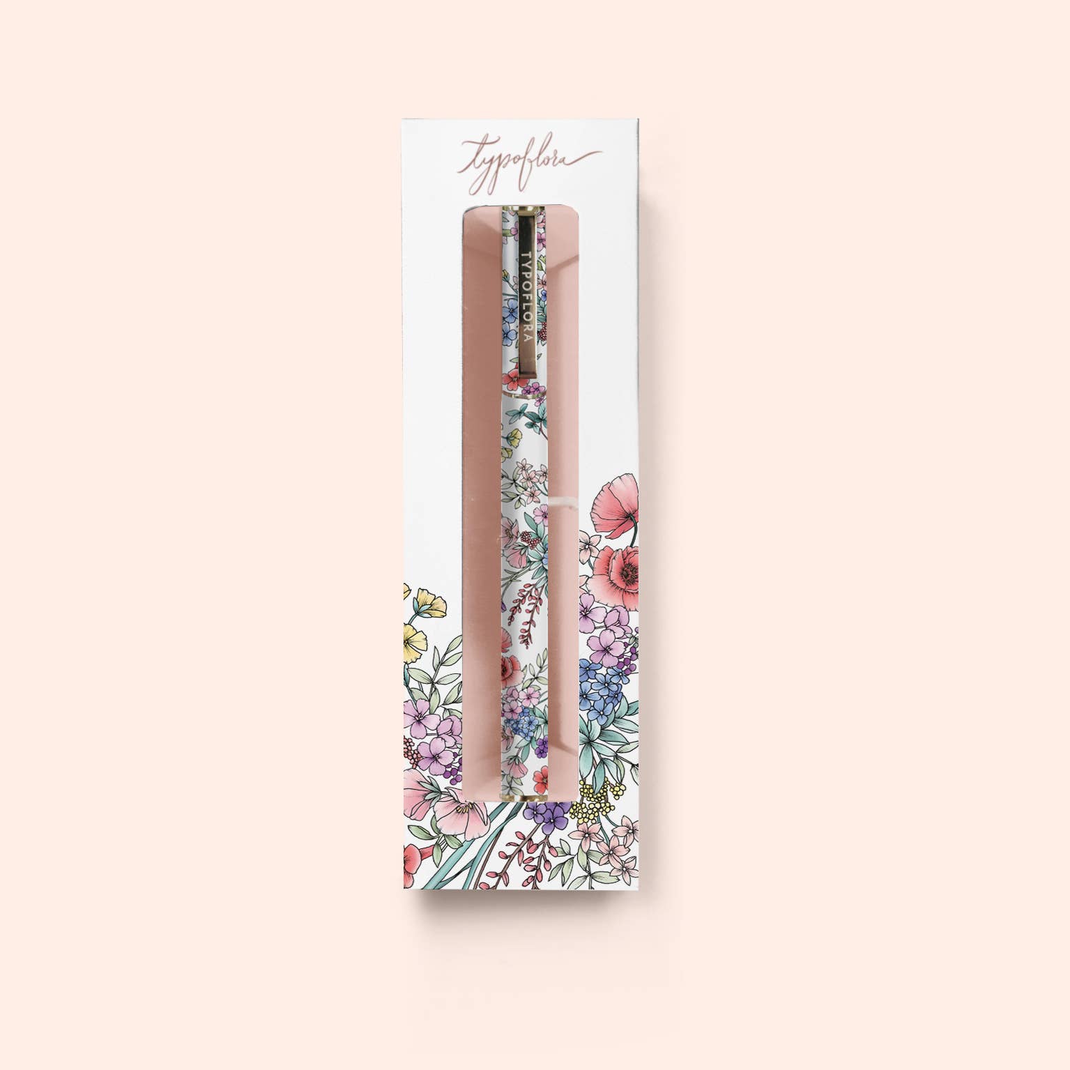 Blooms in White - Rollerball Pen (Boxed)