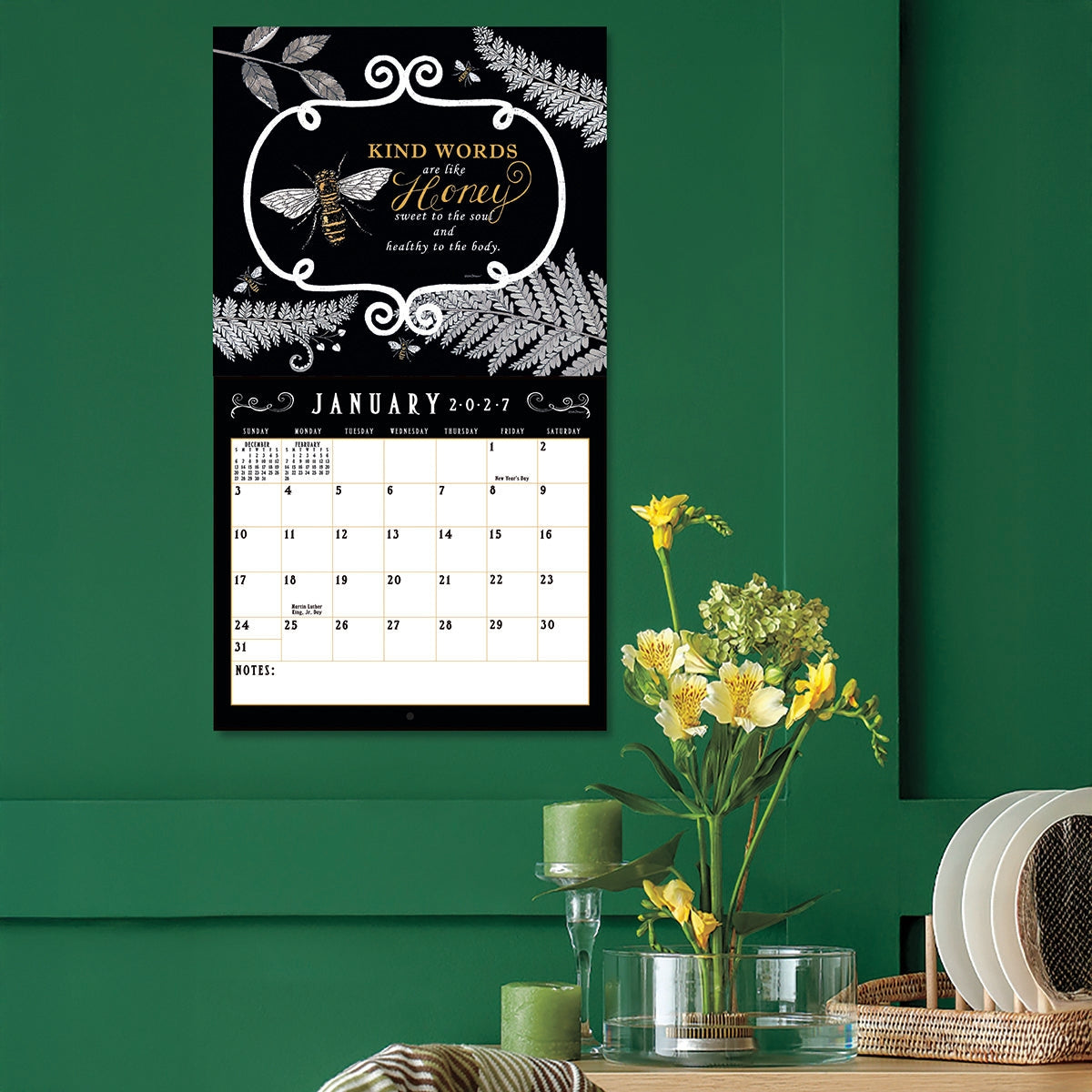 2027 Beeutiful Life - Deluxe Wall Calendar by Deb Strain