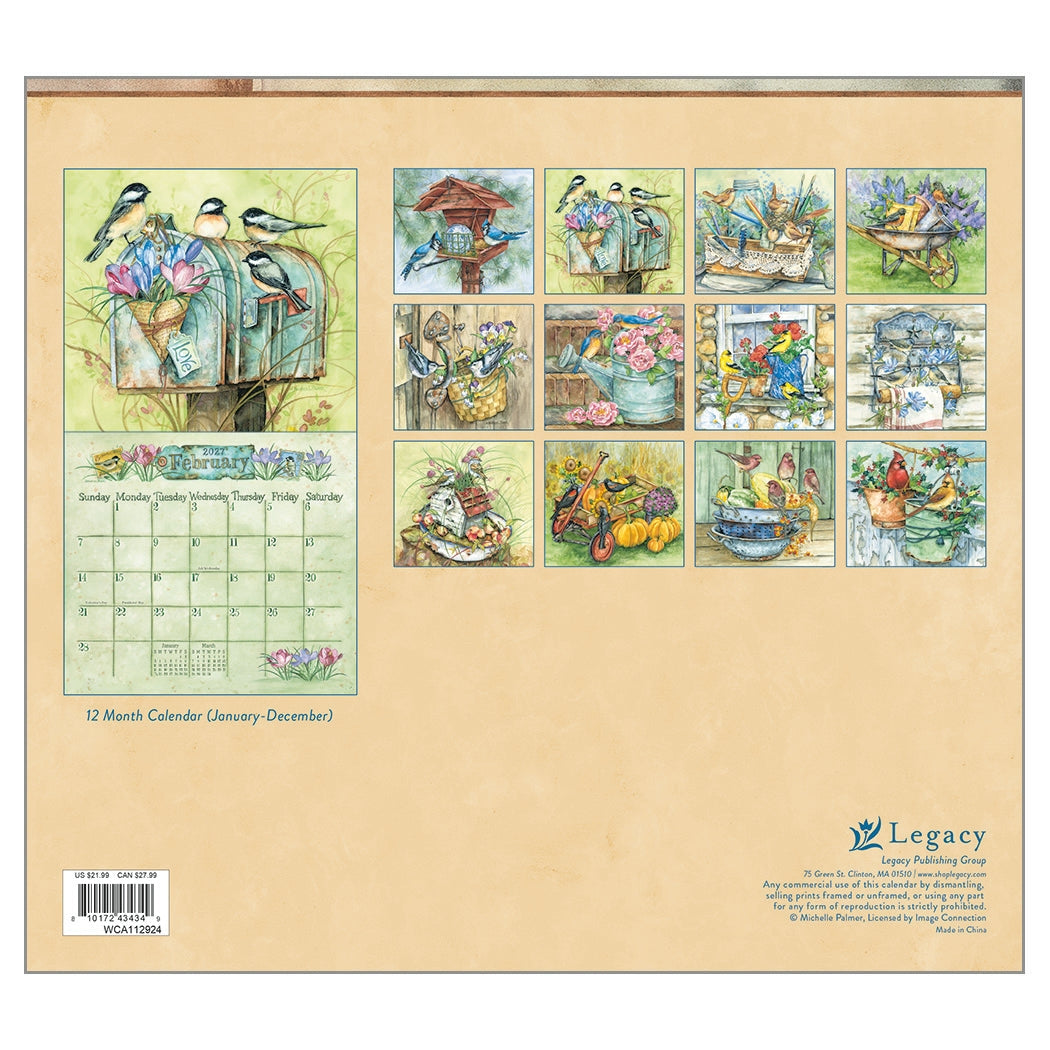 2027 Outside My Window - Deluxe Wall Calendar by Michelle L. Palmer