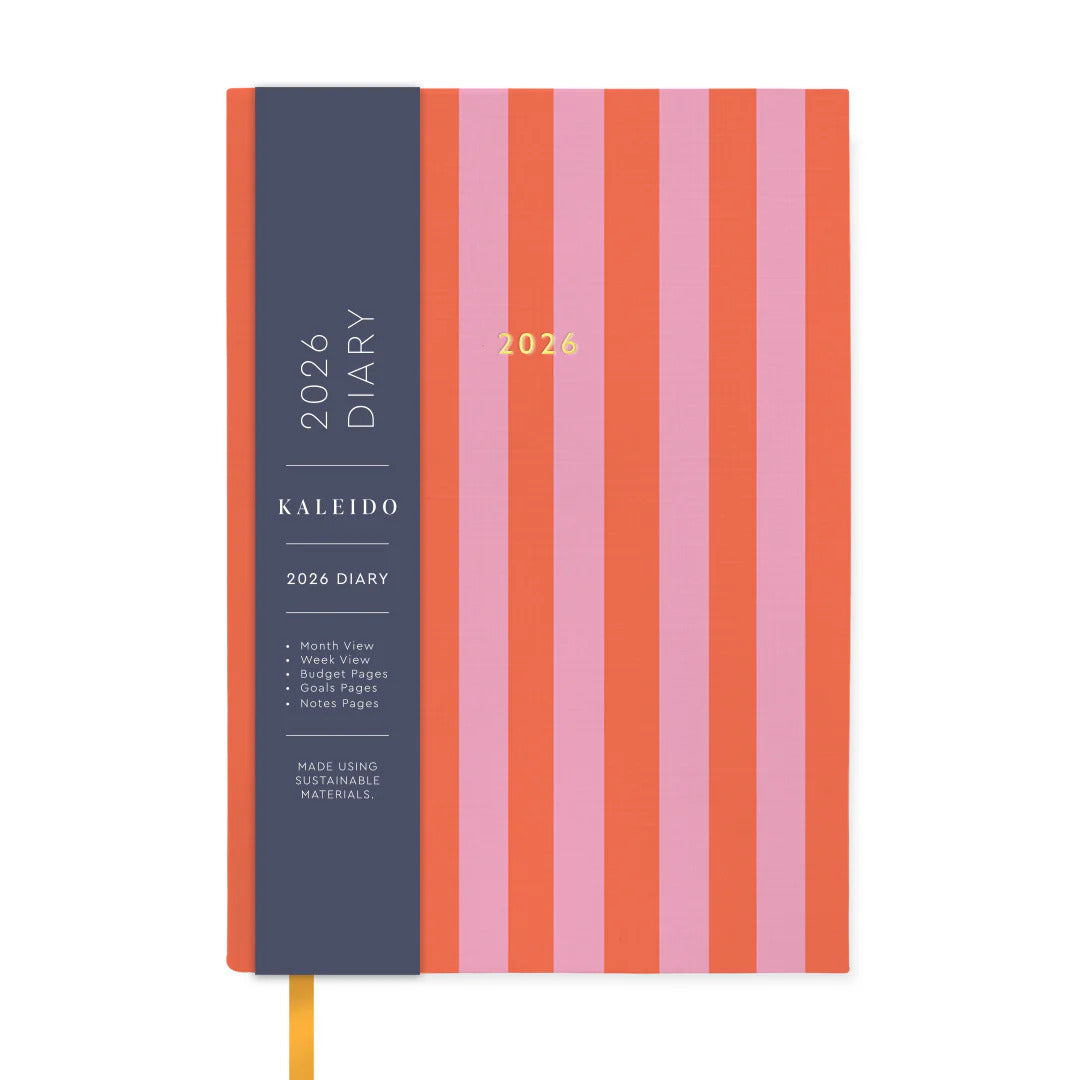 2026 Candy Stripe - Monthly & Weekly Diary/Planner